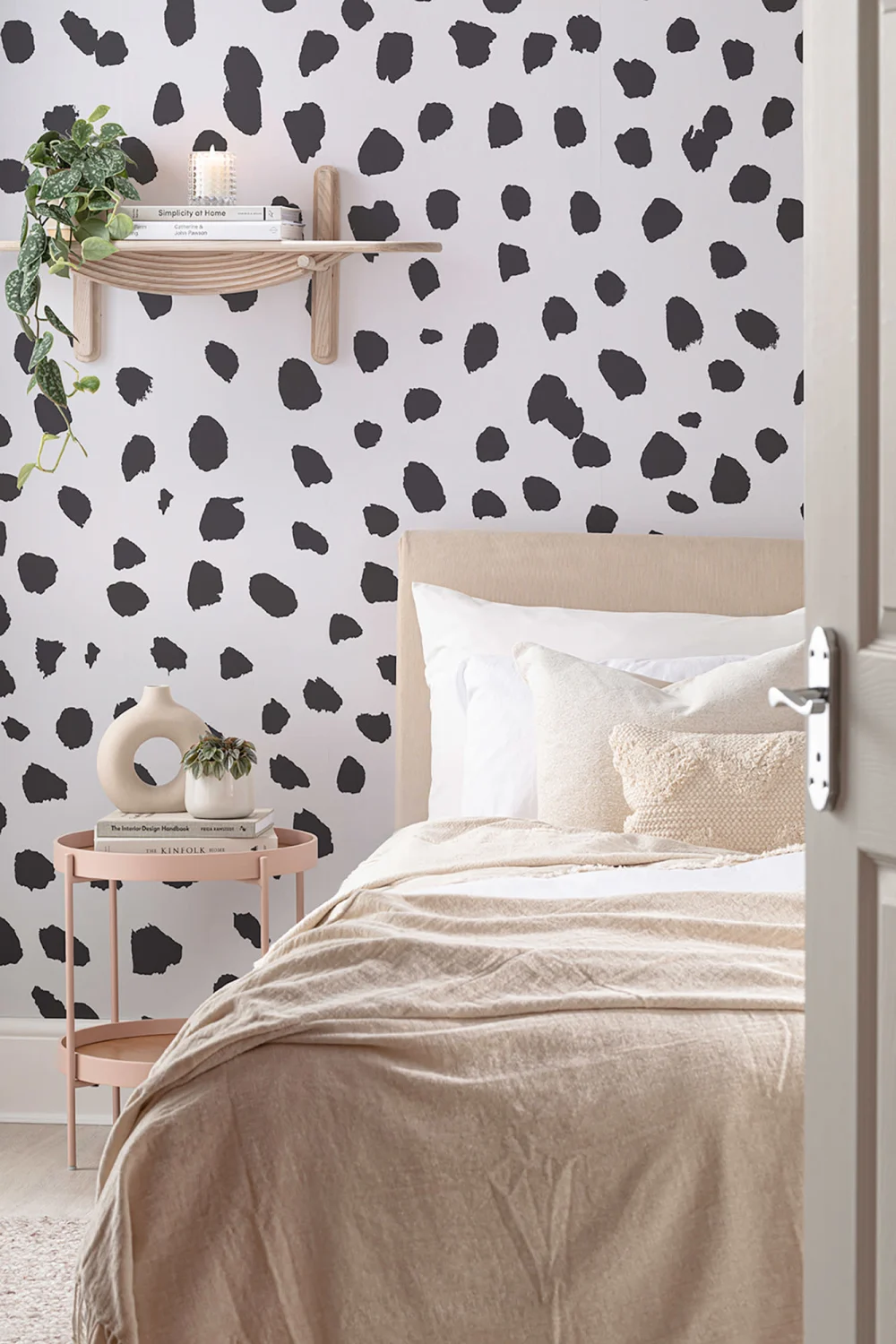 Black & White Dalmatian Print Wallpaper Mural