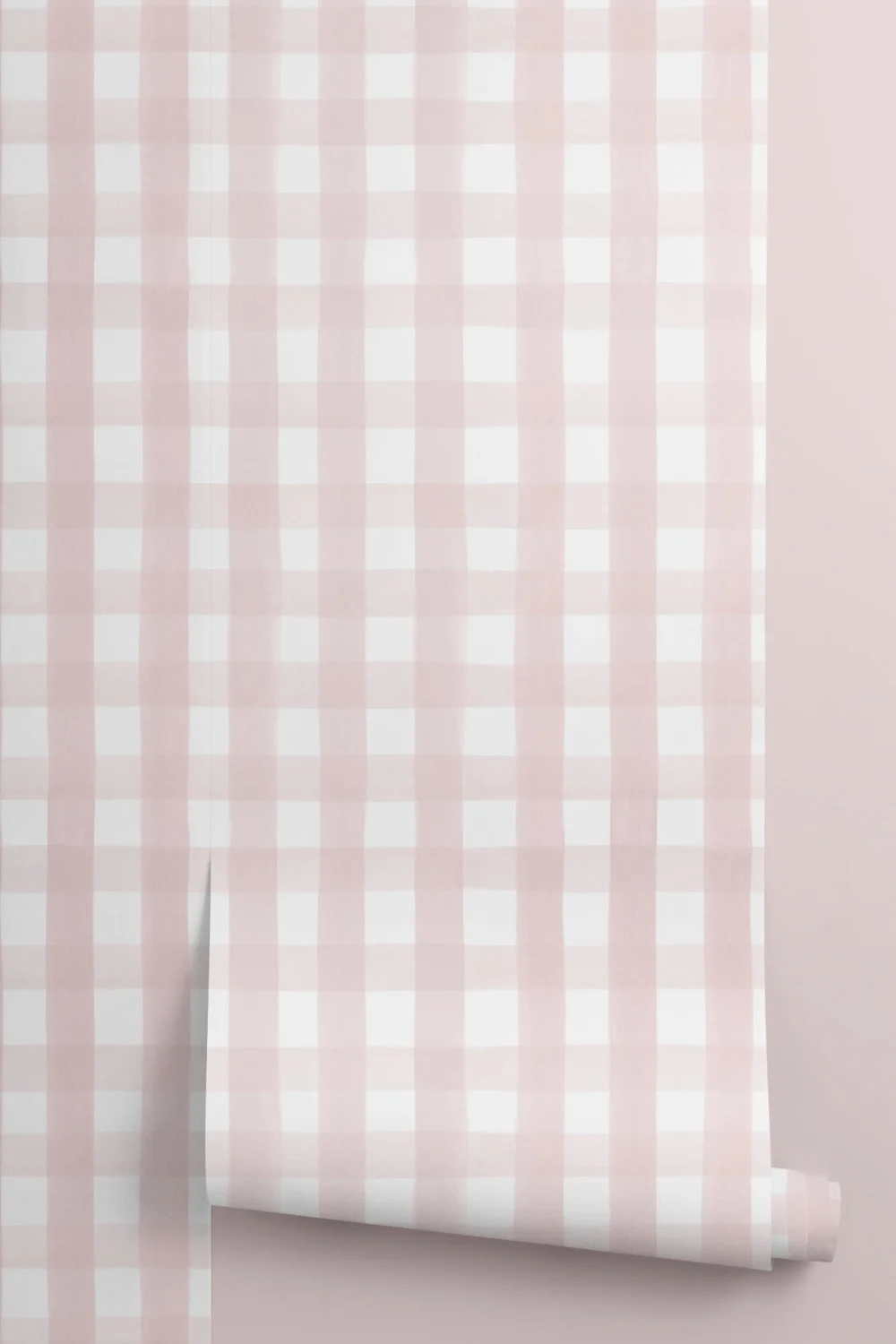 Pink Gingham Wallpaper