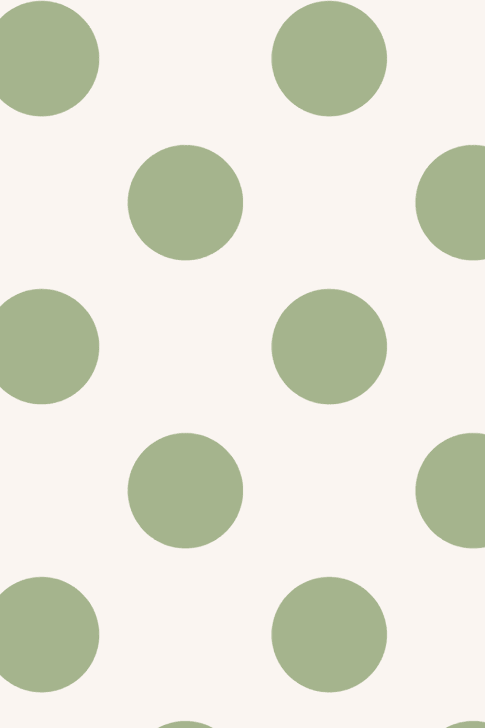 Papier peint panoramique à motif rétro à pois verts
