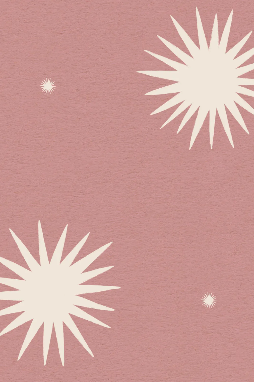 Pink Celestial Pattern Wallpaper For A Calm Mural