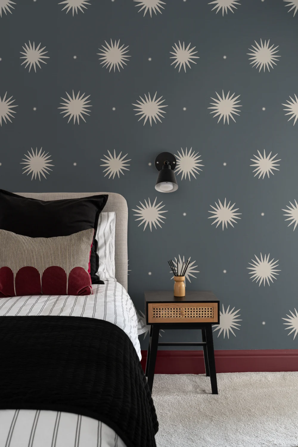 Murale cu model geometric celestial albastru marin