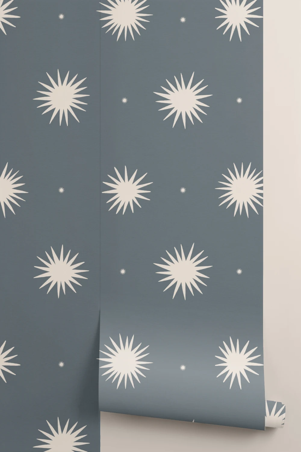 Murale cu model geometric celestial albastru marin
