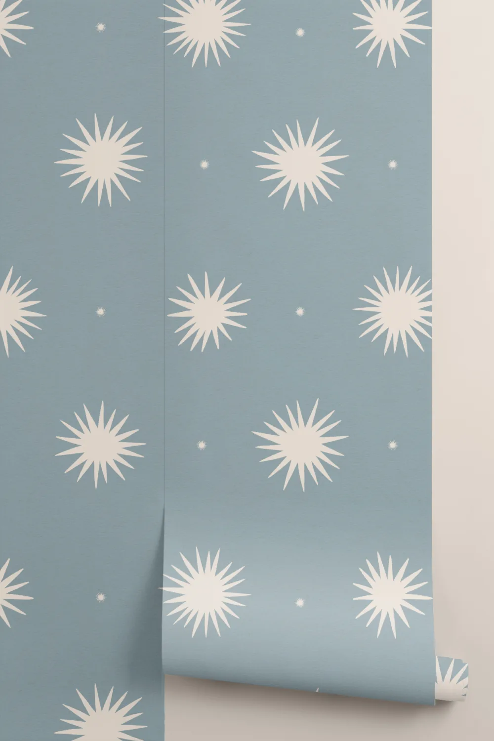 Blue Celestial Pattern Cosmic Atmosphere Mural