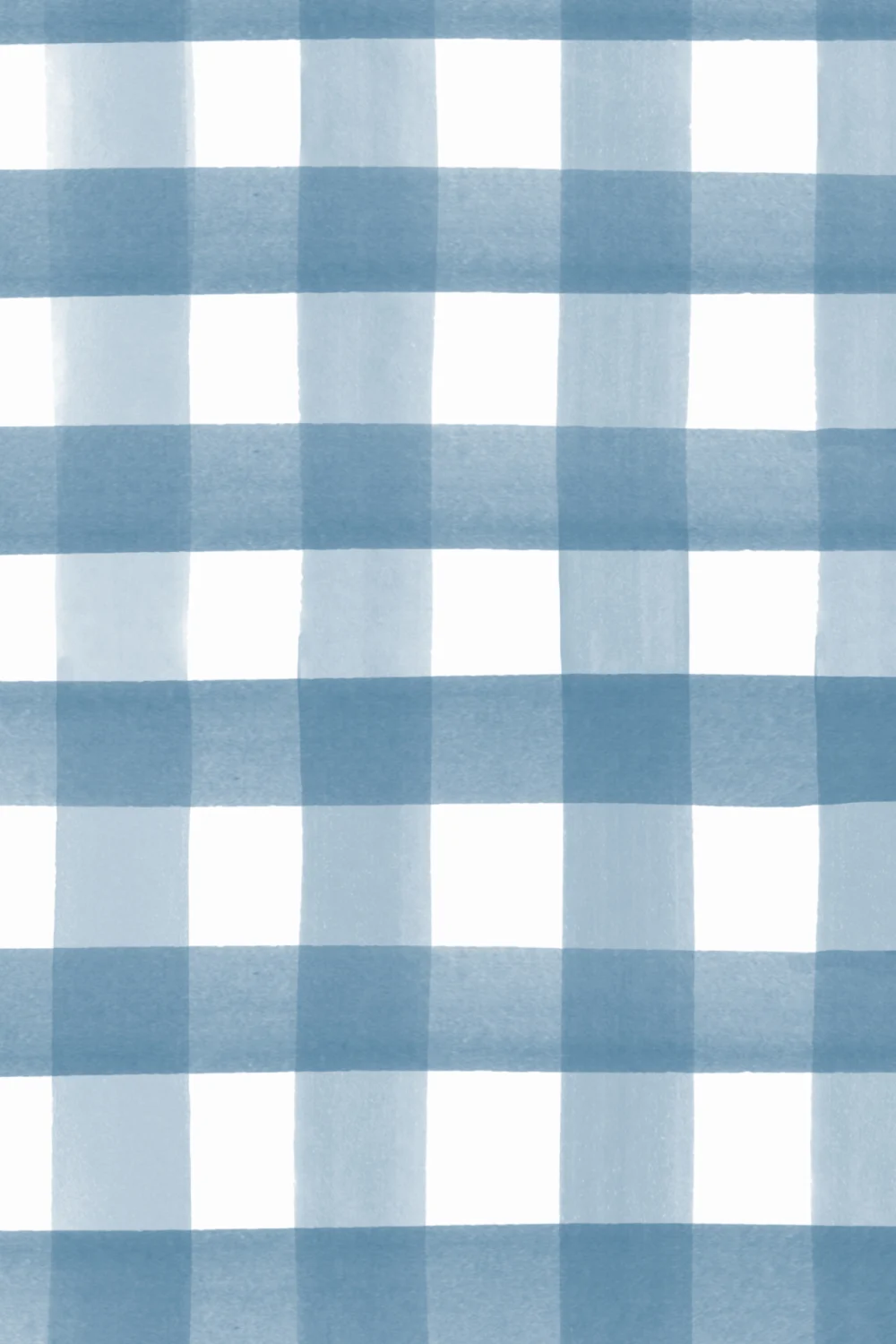 Marinblå akvarell Gingham tapet