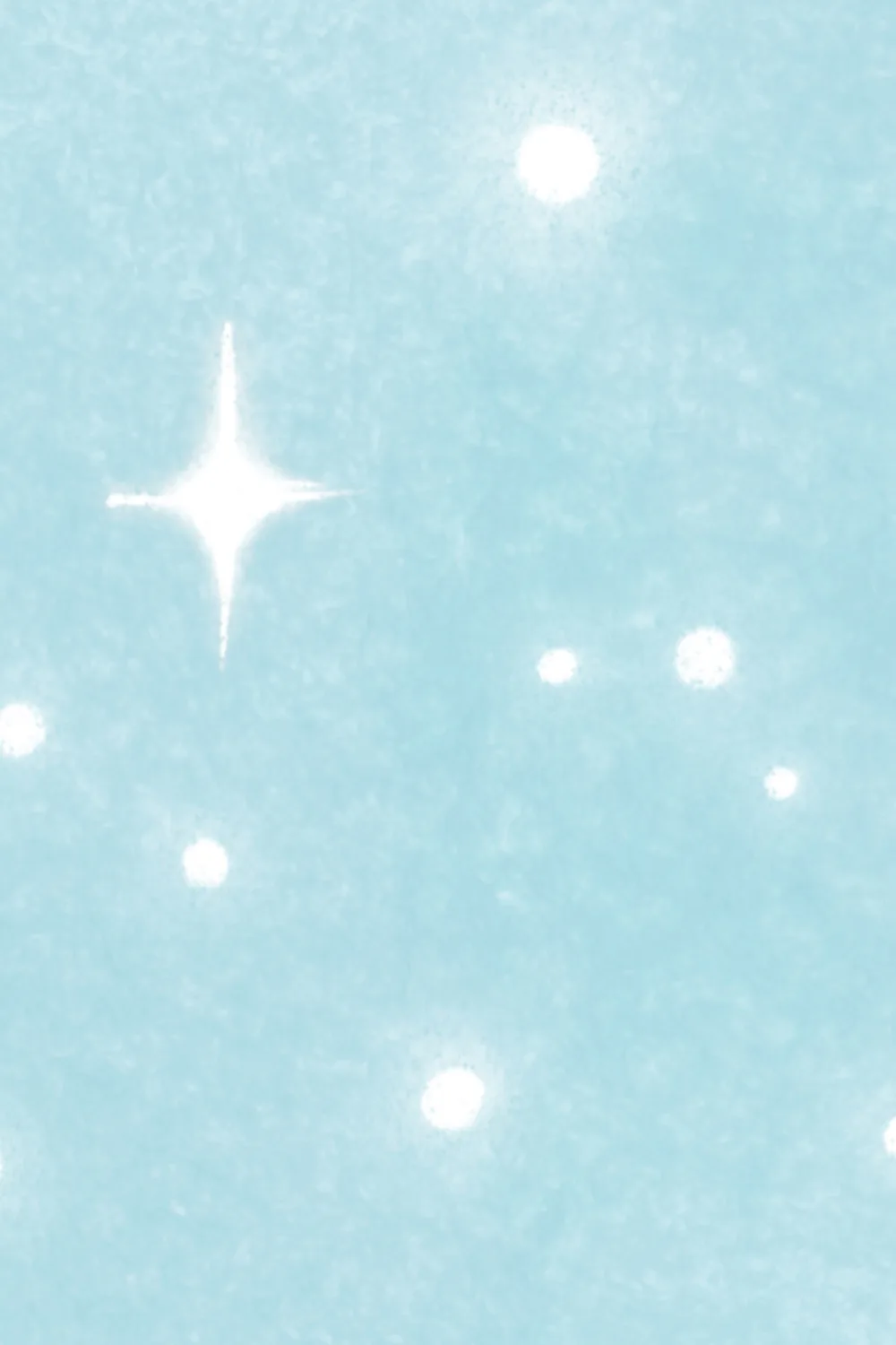 Light Blue Starry Sky Wallpaper Mural