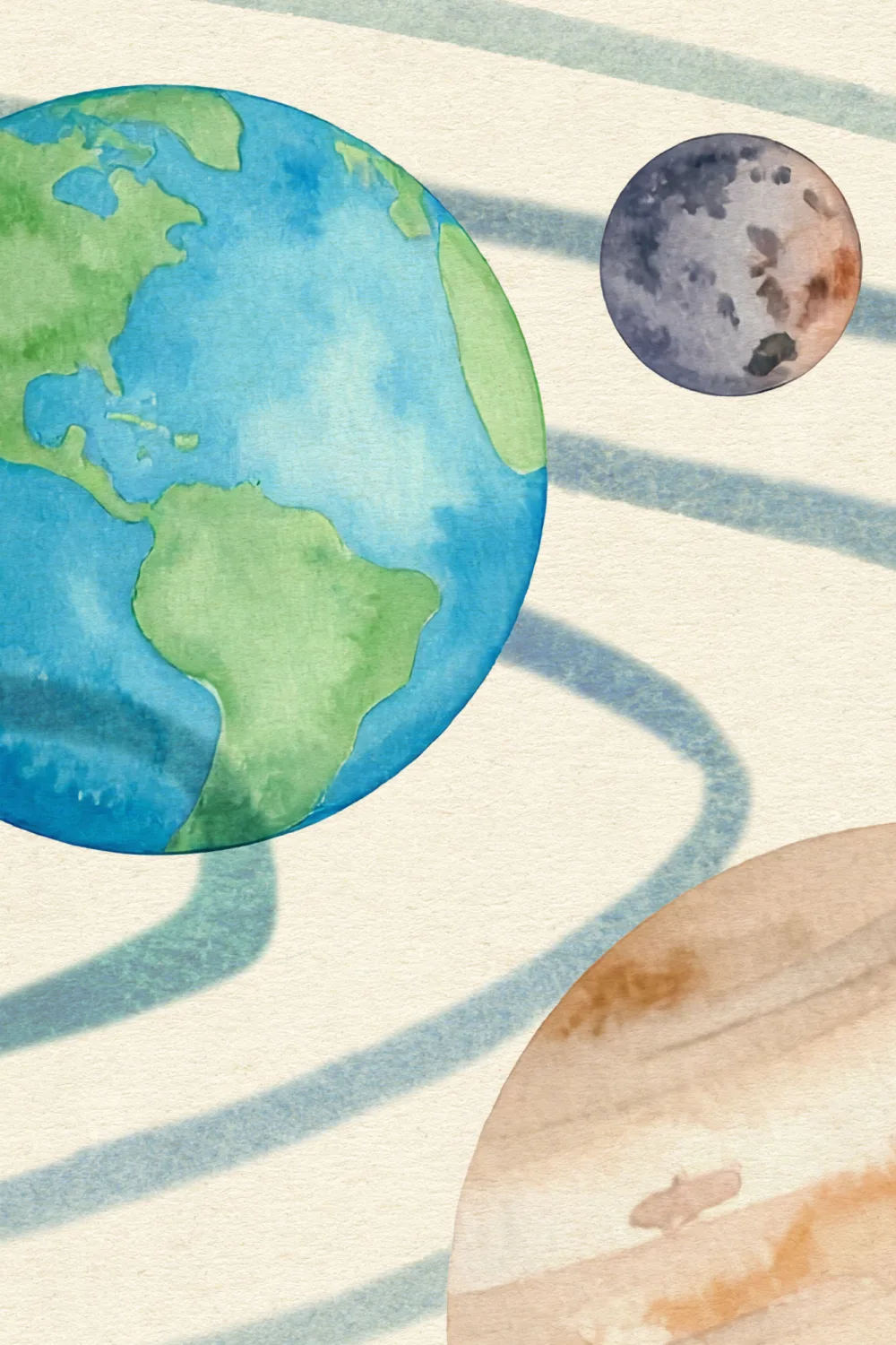 Multicolor Galactic Space Adventure Kids' Mural