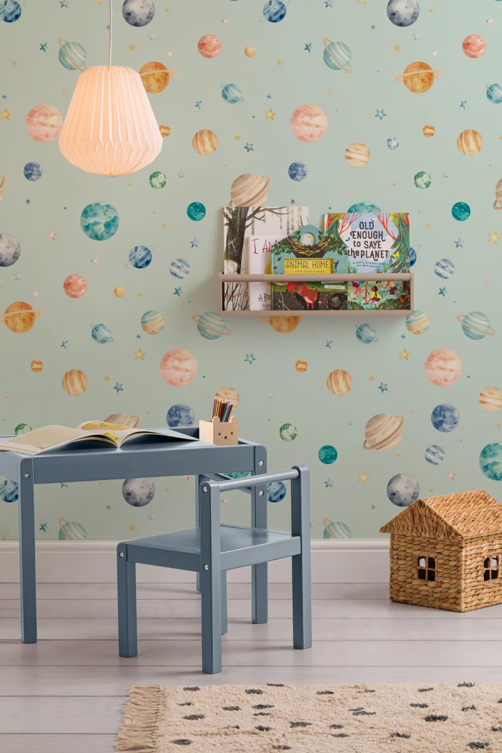 Wonder Blue Celestial Kids' Space Adventure fototapet