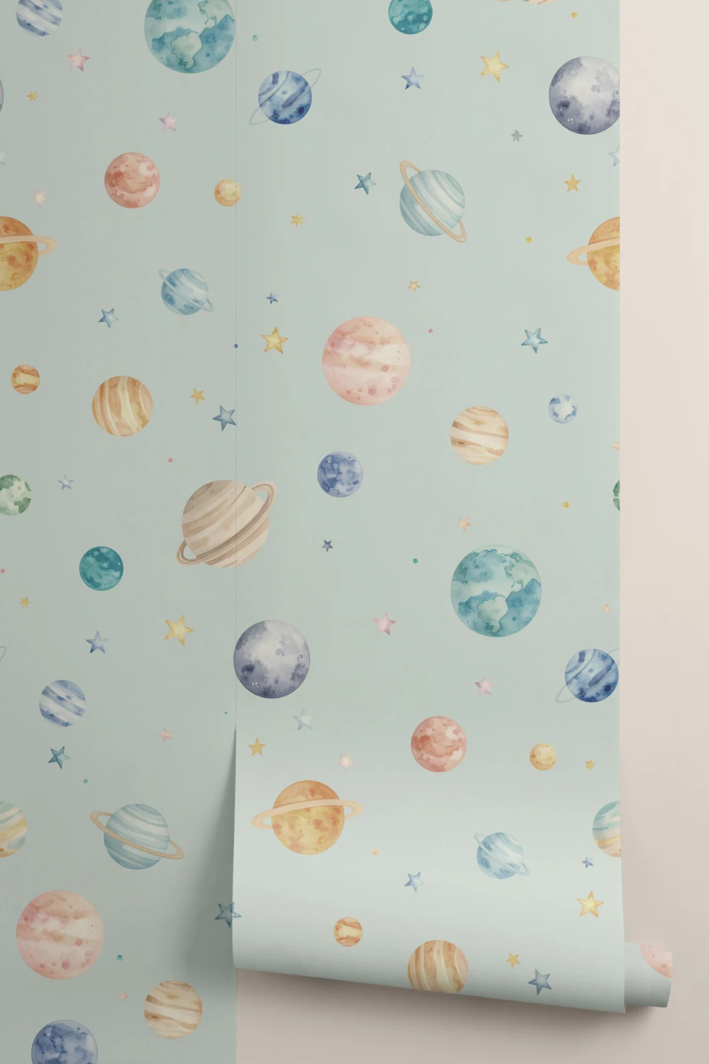 Wonder Blue Celestial Kids' Space Adventure fototapet
