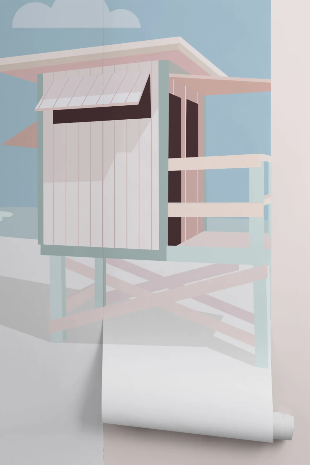 Venice Beach Retro Wallpaper Mural