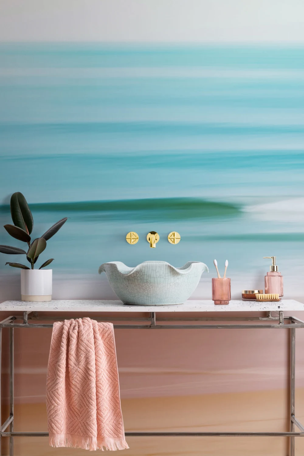 Beach Haze Wallpaper Mural