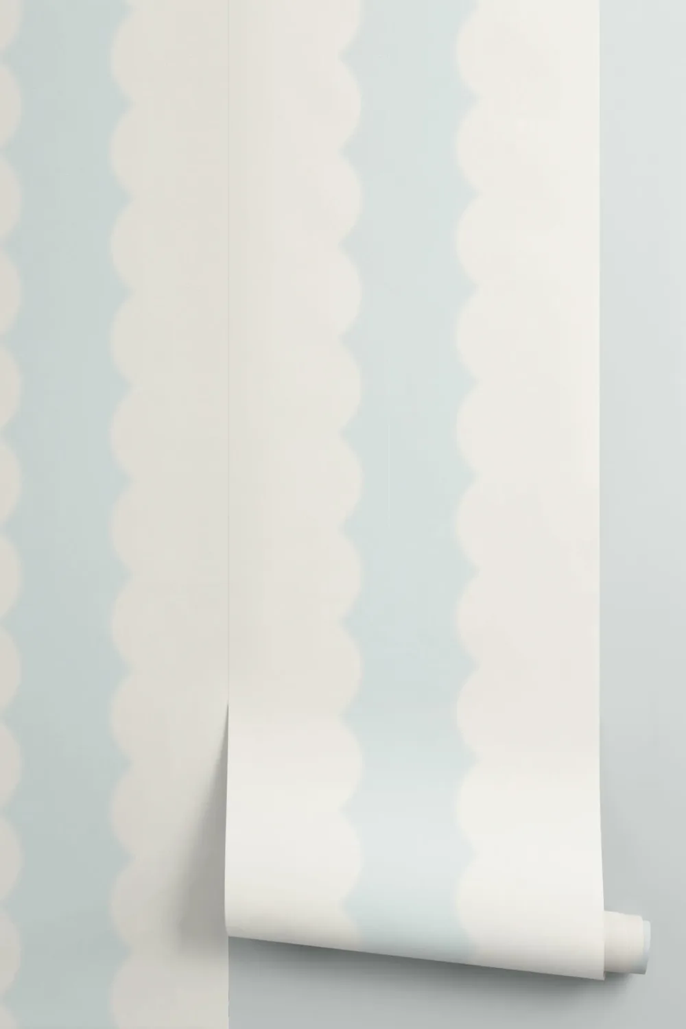 Pastelowa fototapeta ścienna w niebieskie paski