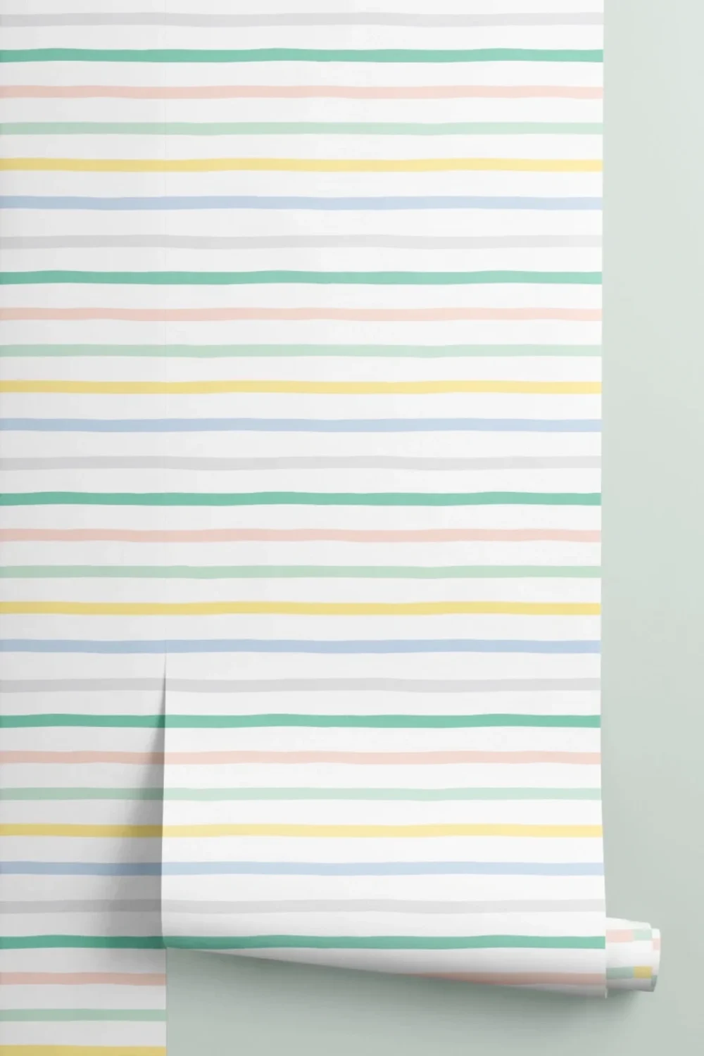 Colorful Striped Repeat Pattern Wallpaper