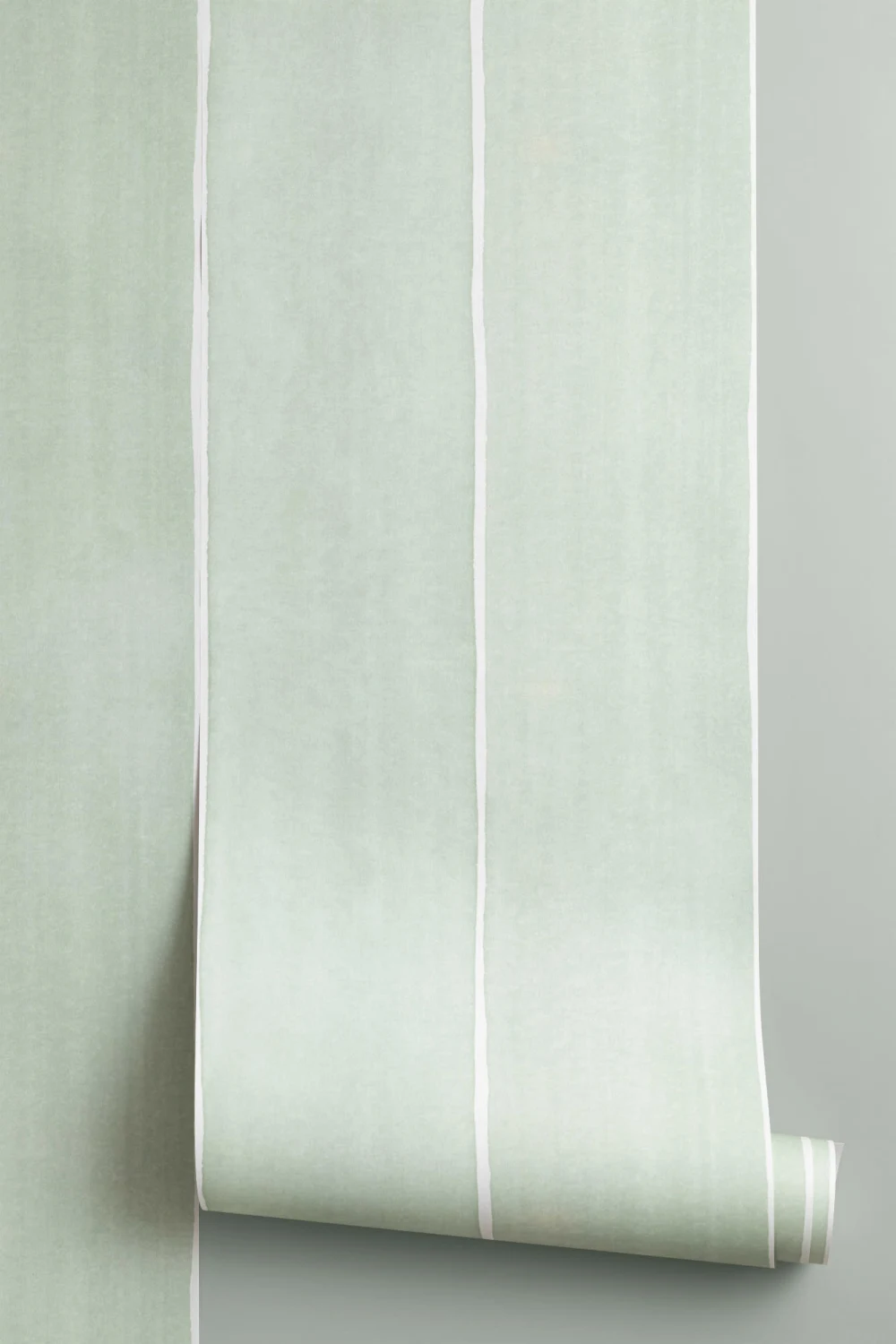 Gros dungi verticale acuarelă pictat pastel verde repeta model tapet