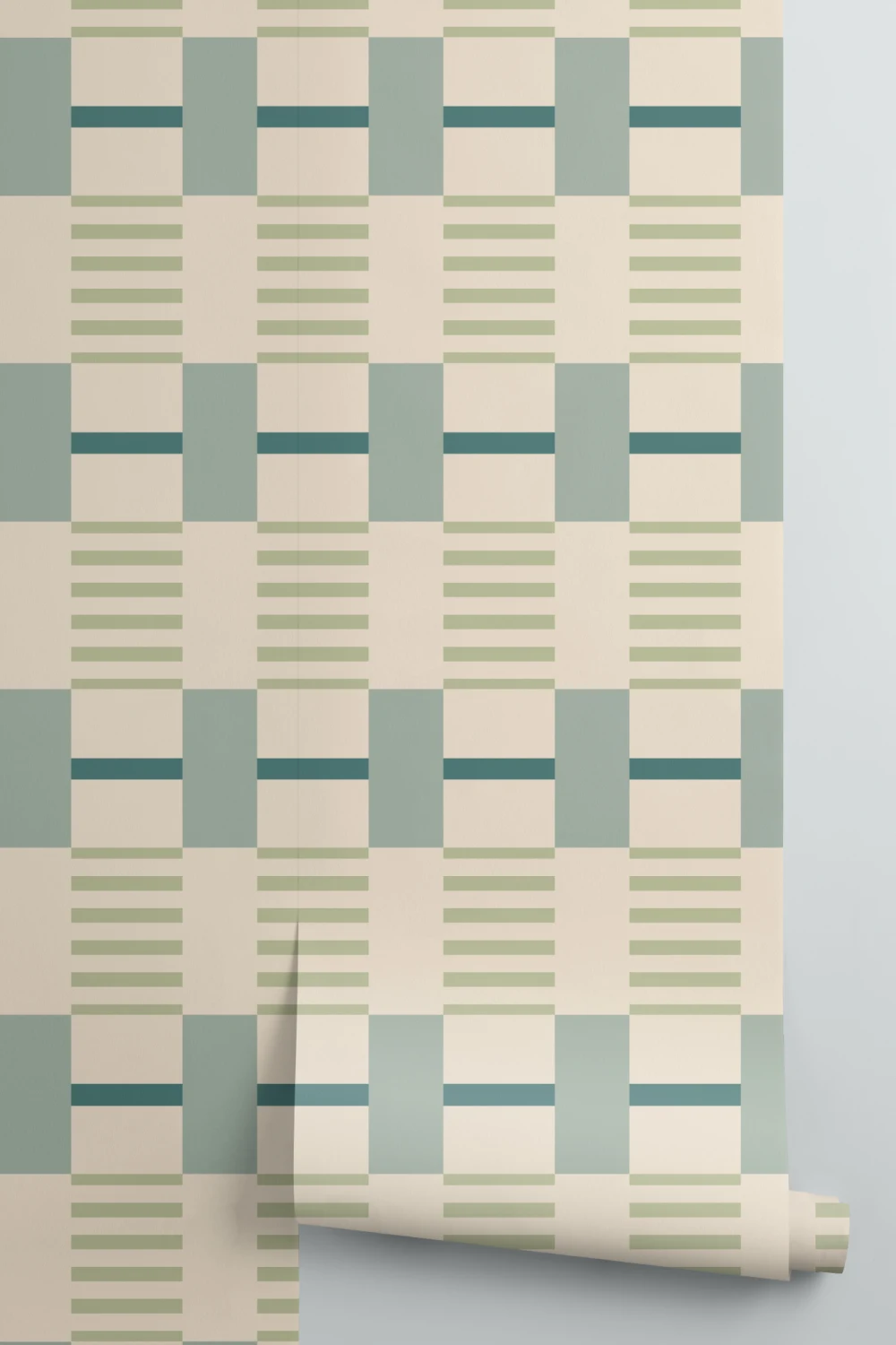 Multicolor Classic Checkered Pattern Mural
