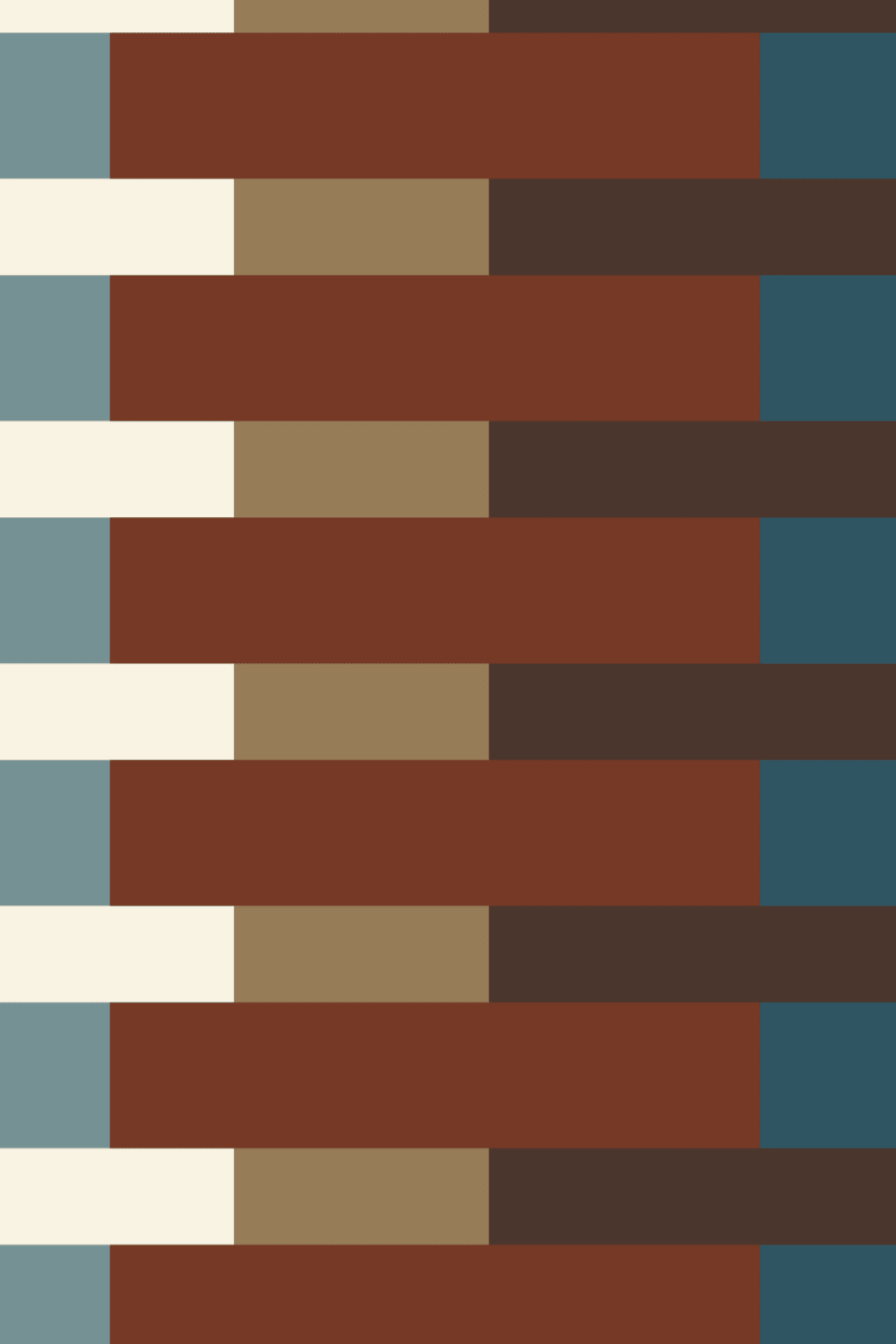 Multicolor cu dungi Retro Mid-Century Modern murale
