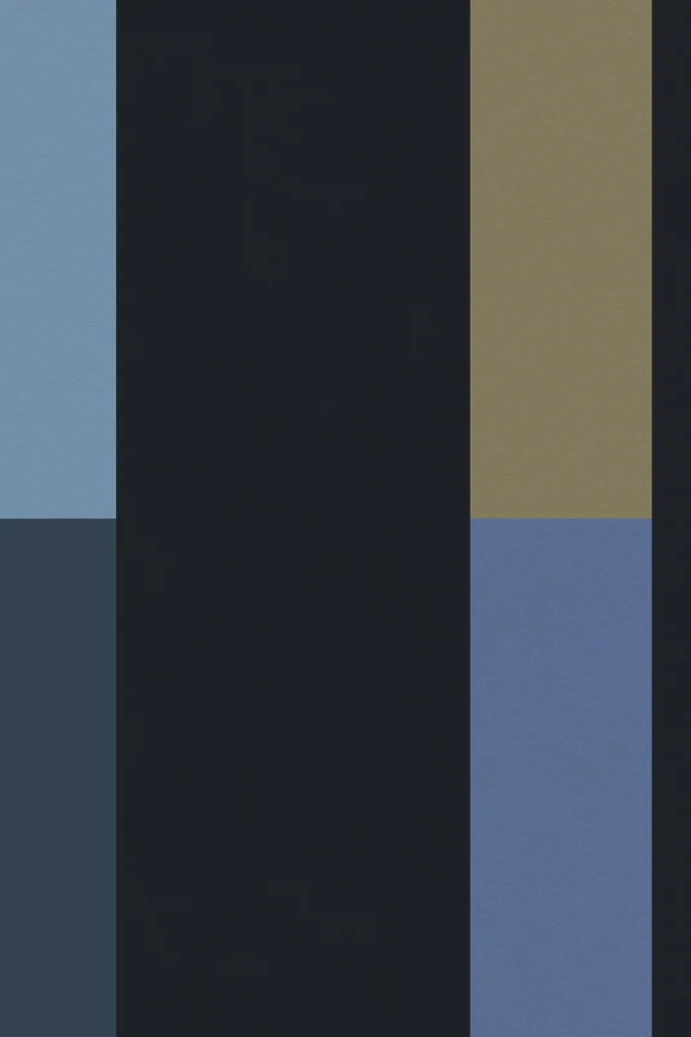 Blue Contemporary Striped Pattern Wall Mural