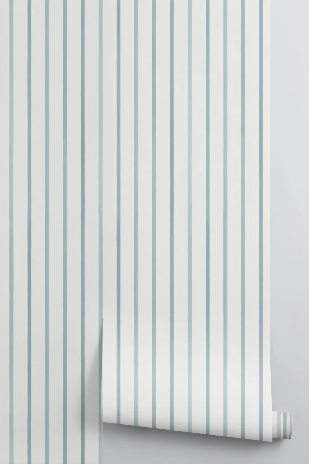 Sailor Blue Striped Pattern Contemporary Mural