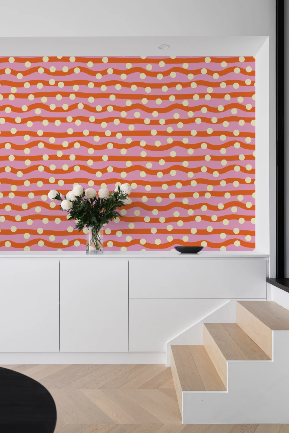 Elizabeth Olwen Polka Pop Red Mural