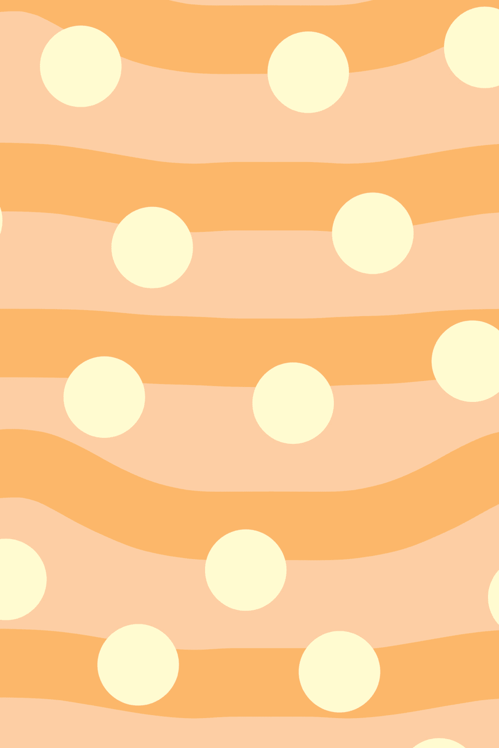 Elizabeth Olwen Polka Pop Orange Mural
