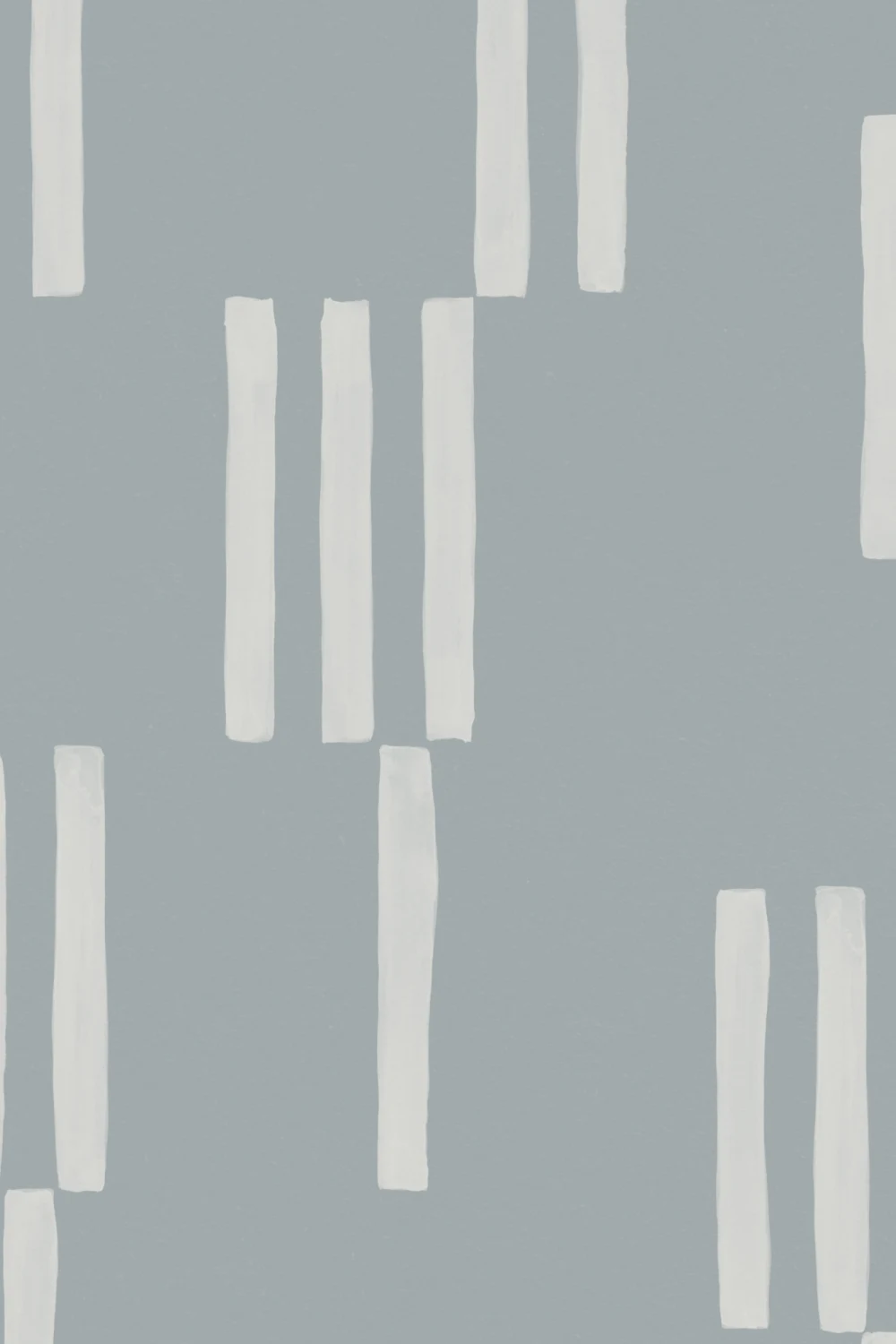 Papier peint géométrique à lignes verticales peint à la main en bleu pierre