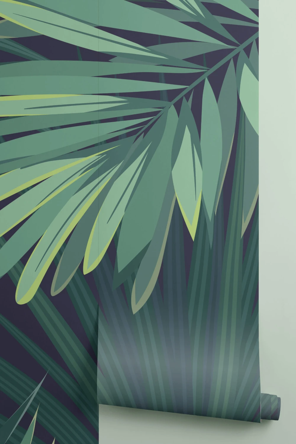 Tropical Green Plant Wallpaper Mural