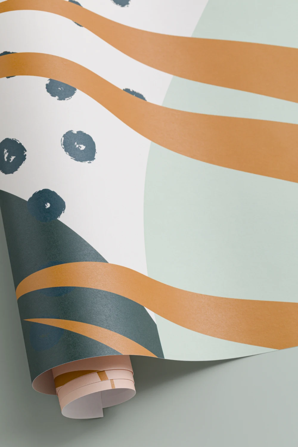 Verde & roz Abstract Tropical frunze colaj tapet mural