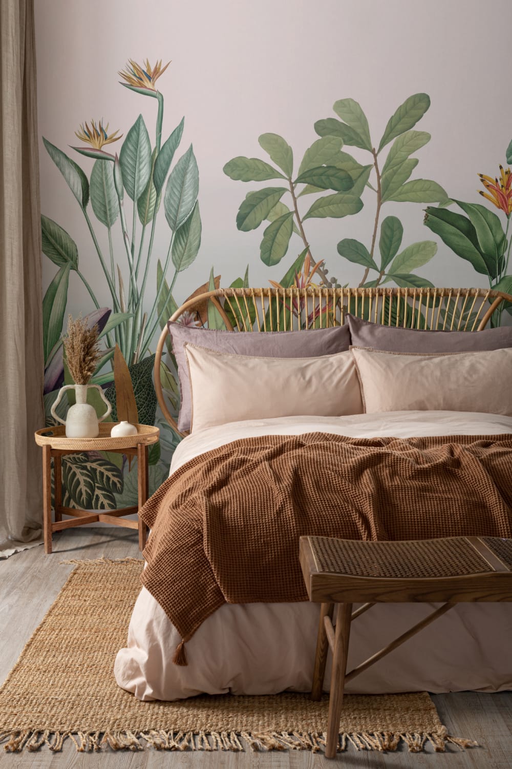 Plantas Tropicais Paisagem da Selva Papel de Parede Mural