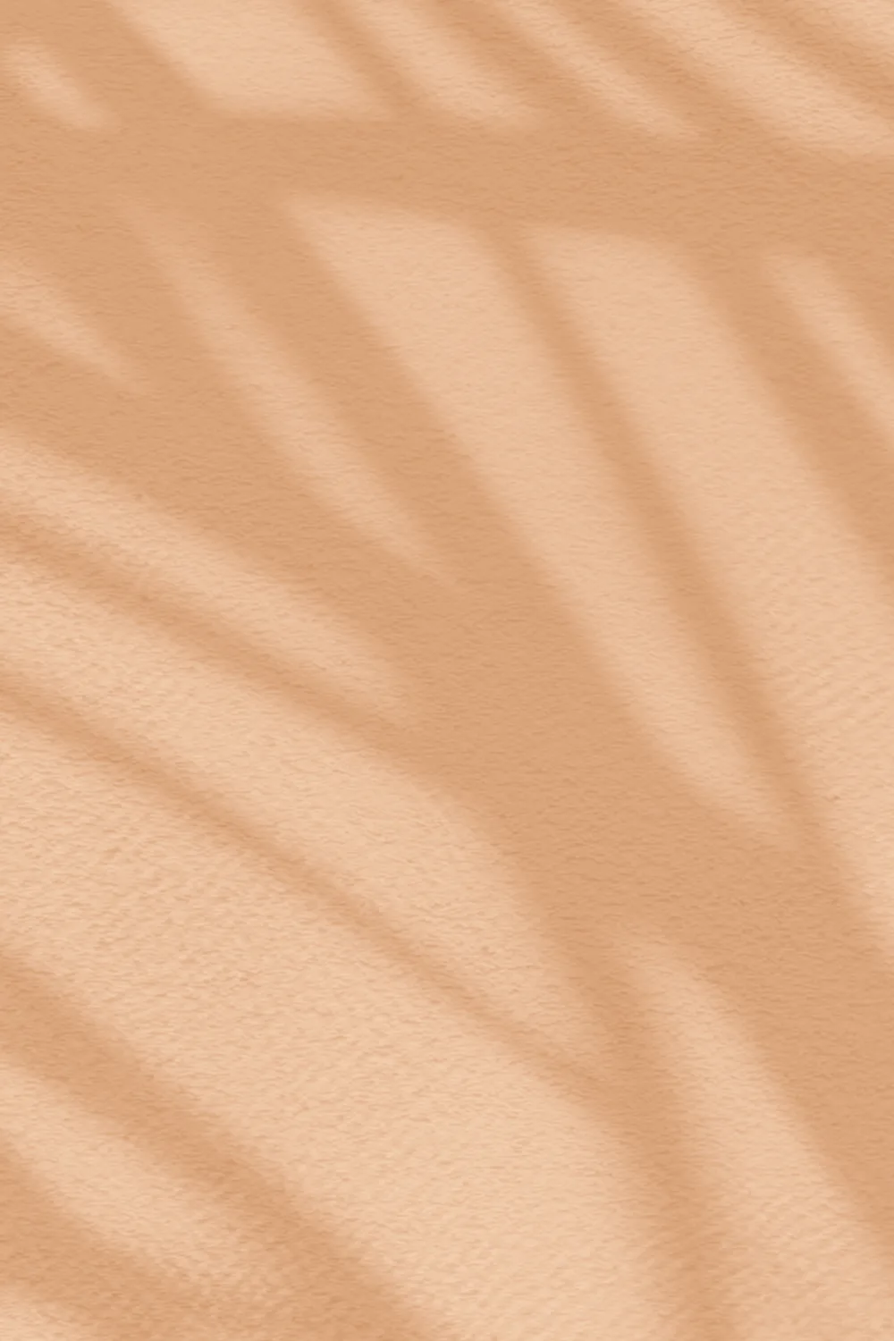 Peach Palm Leaf Shadow Mural