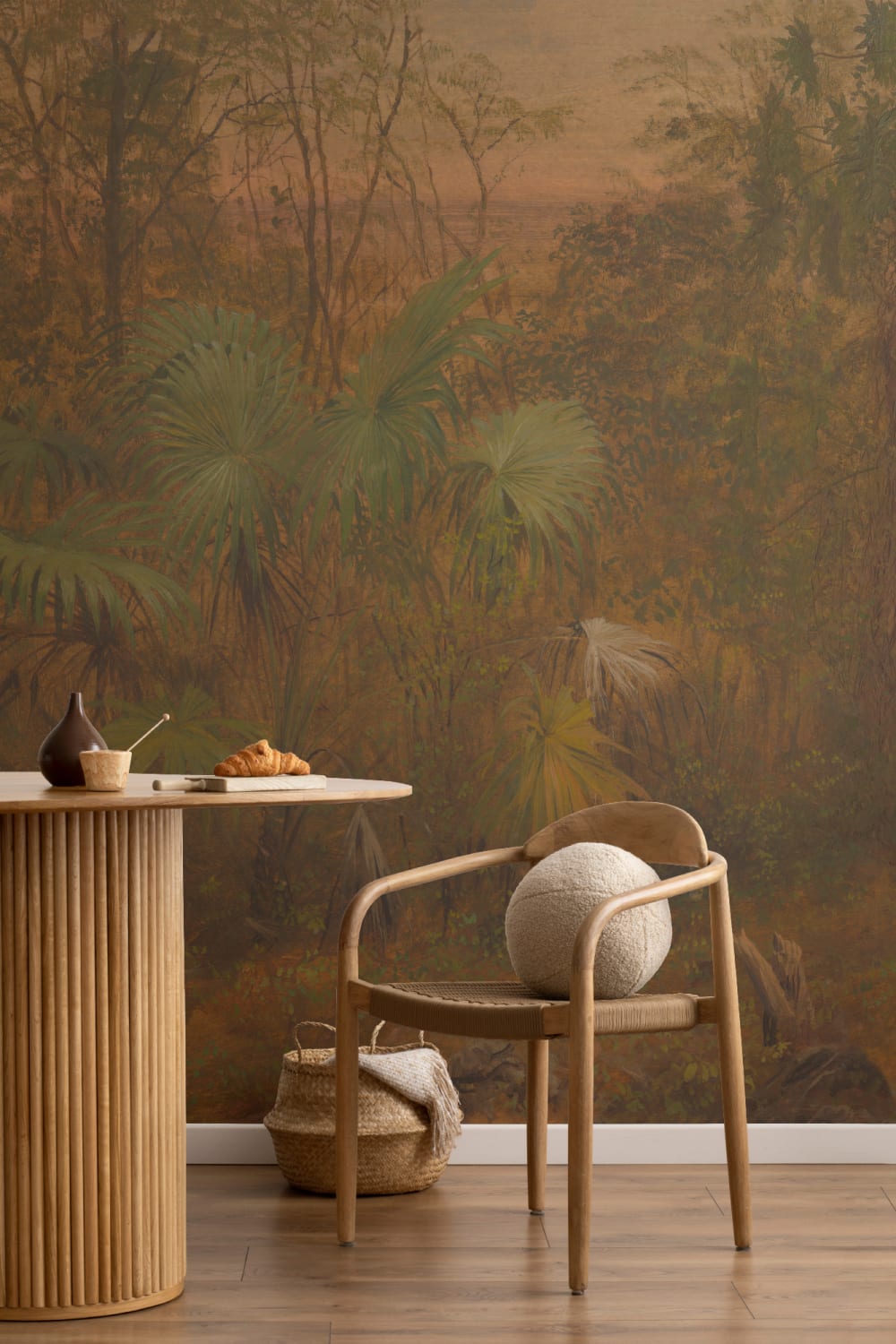 Tropical Jungle Oil Painting Mural