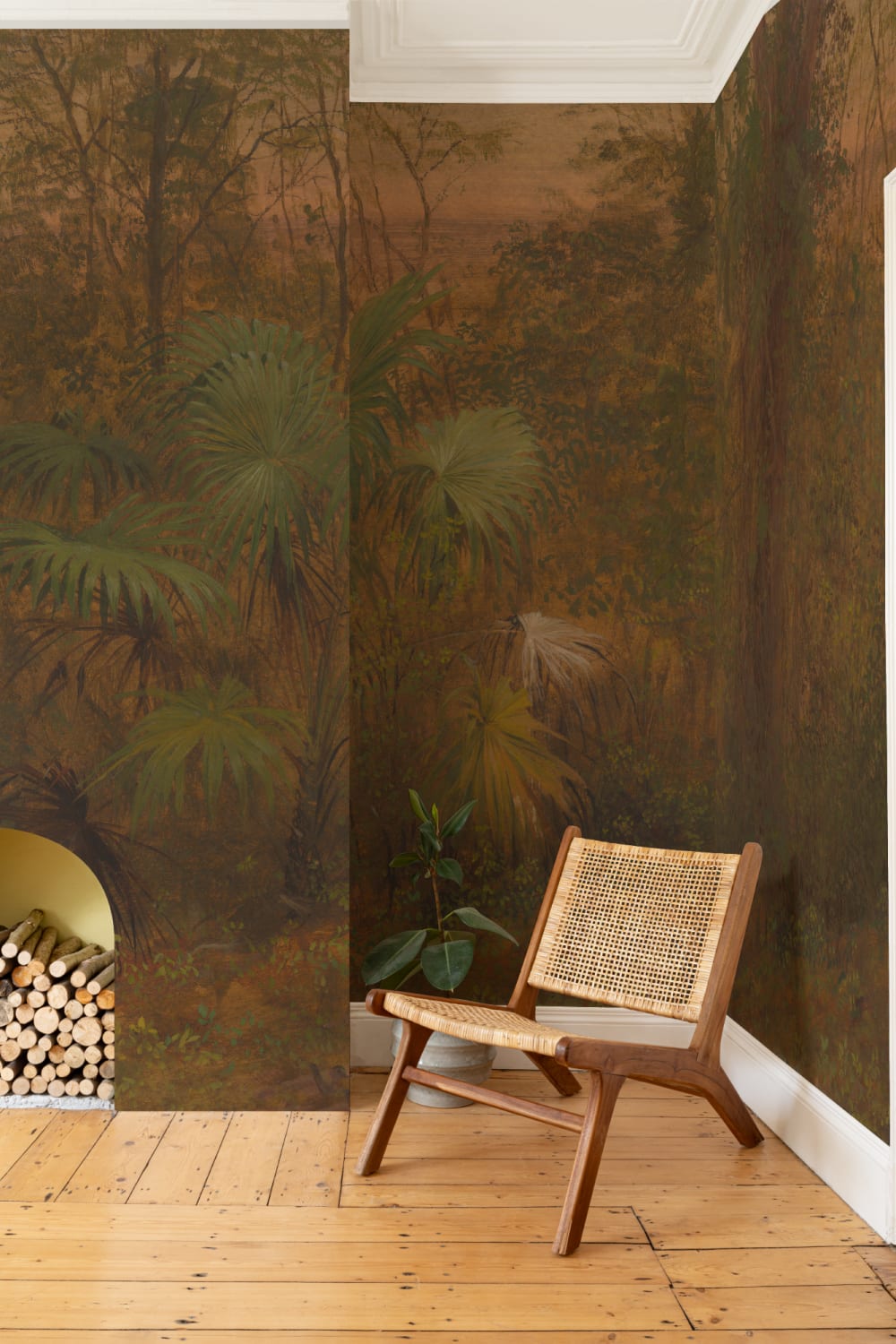 Tropical Jungle Oil Painting Mural
