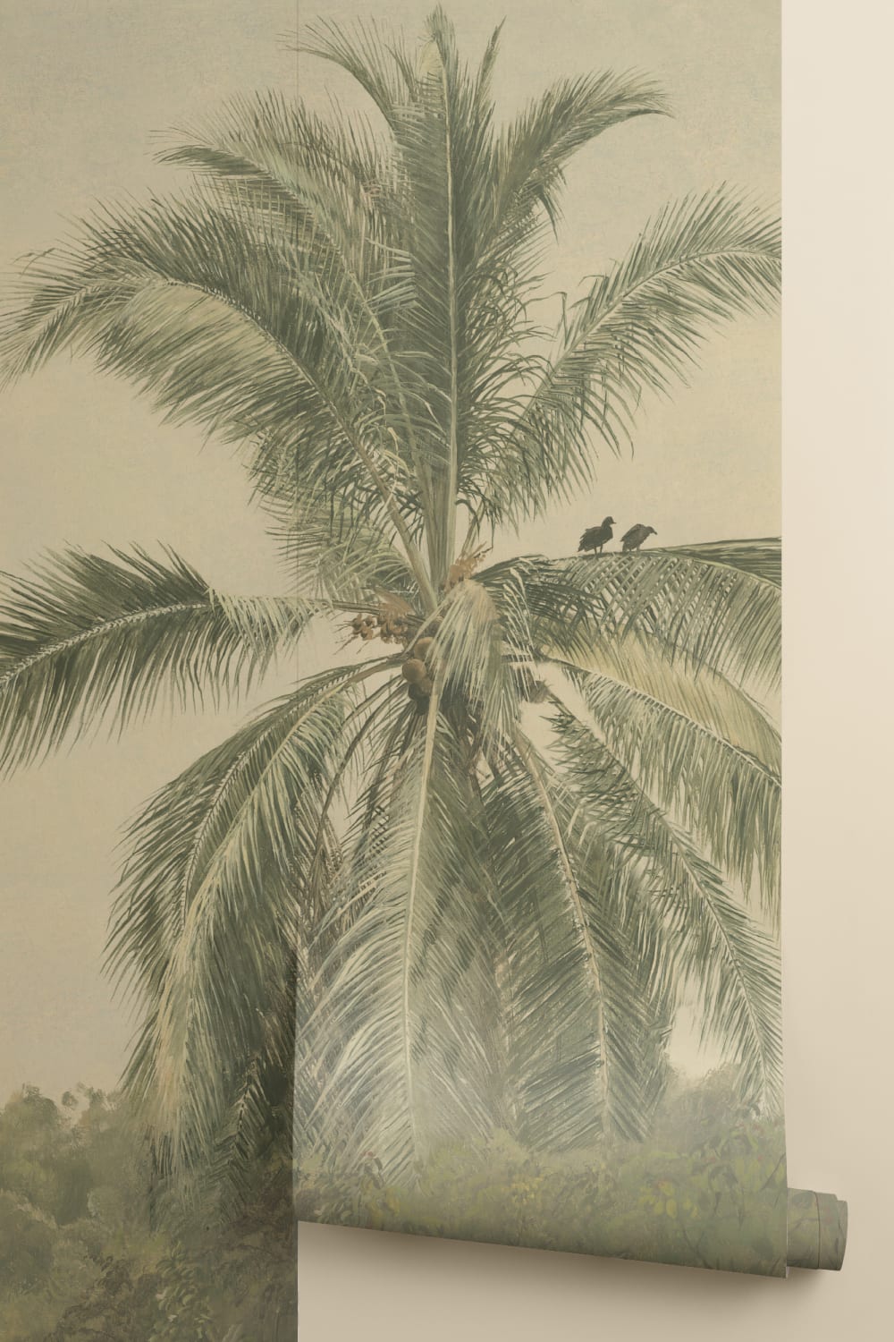 Tropikalne palmy fototapeta olejna