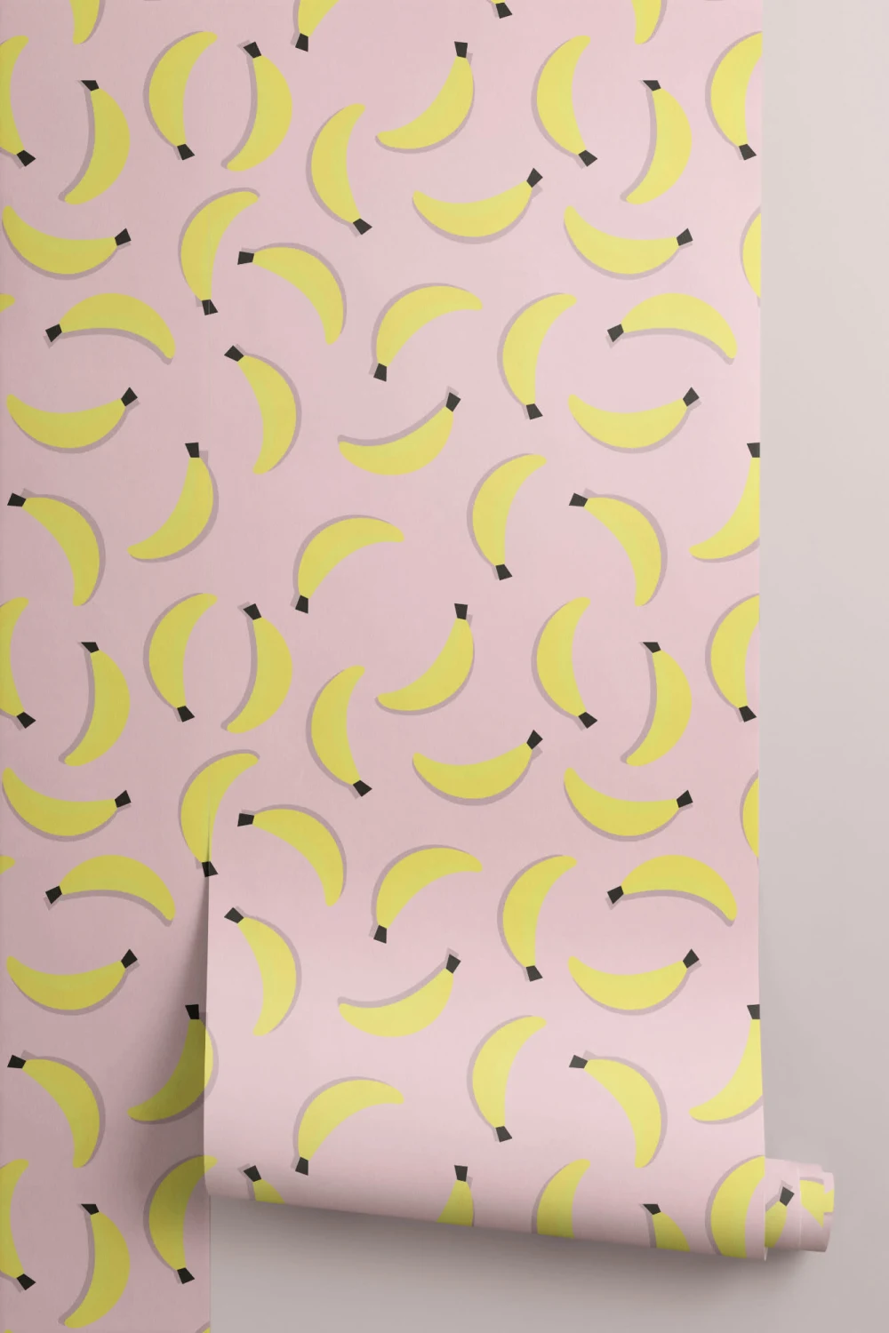 Tropical Banana Repeat Pattern Wallpaper
