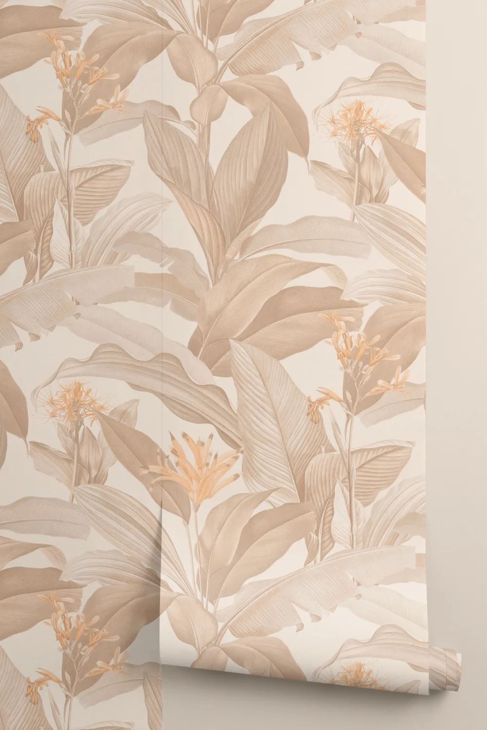 Carta da parati Botanist Neutral Vintage Botanical in morbidi e caldi toni beige