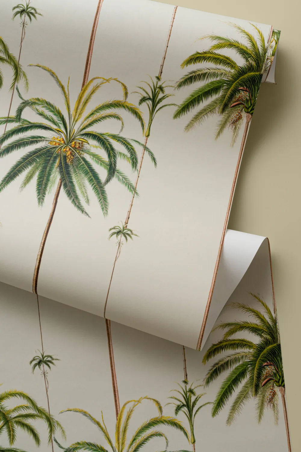 Tapet clasic cu dungi tropicale Palms