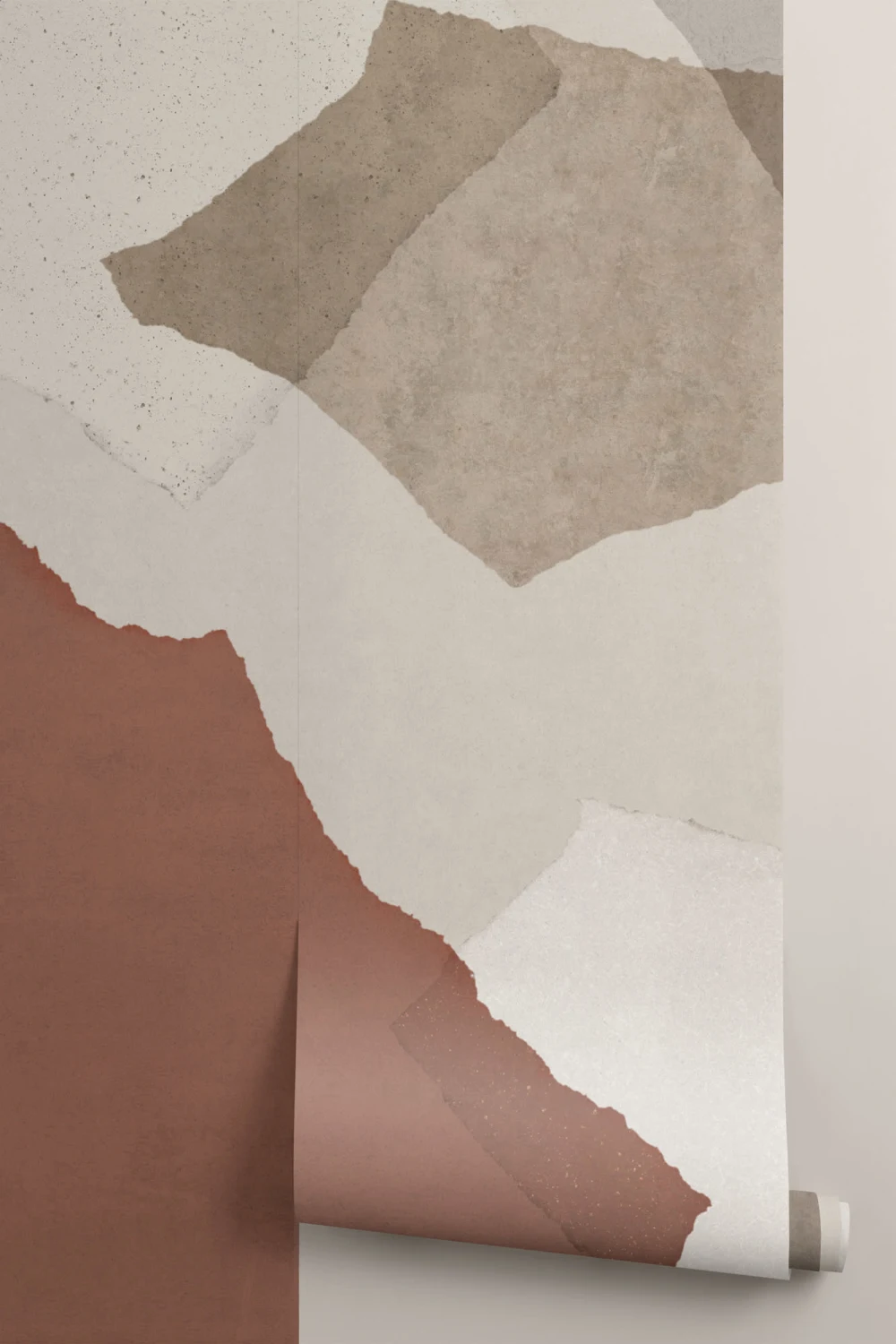 Large Neutral Terrazzo Inspired Wallpaper Mural