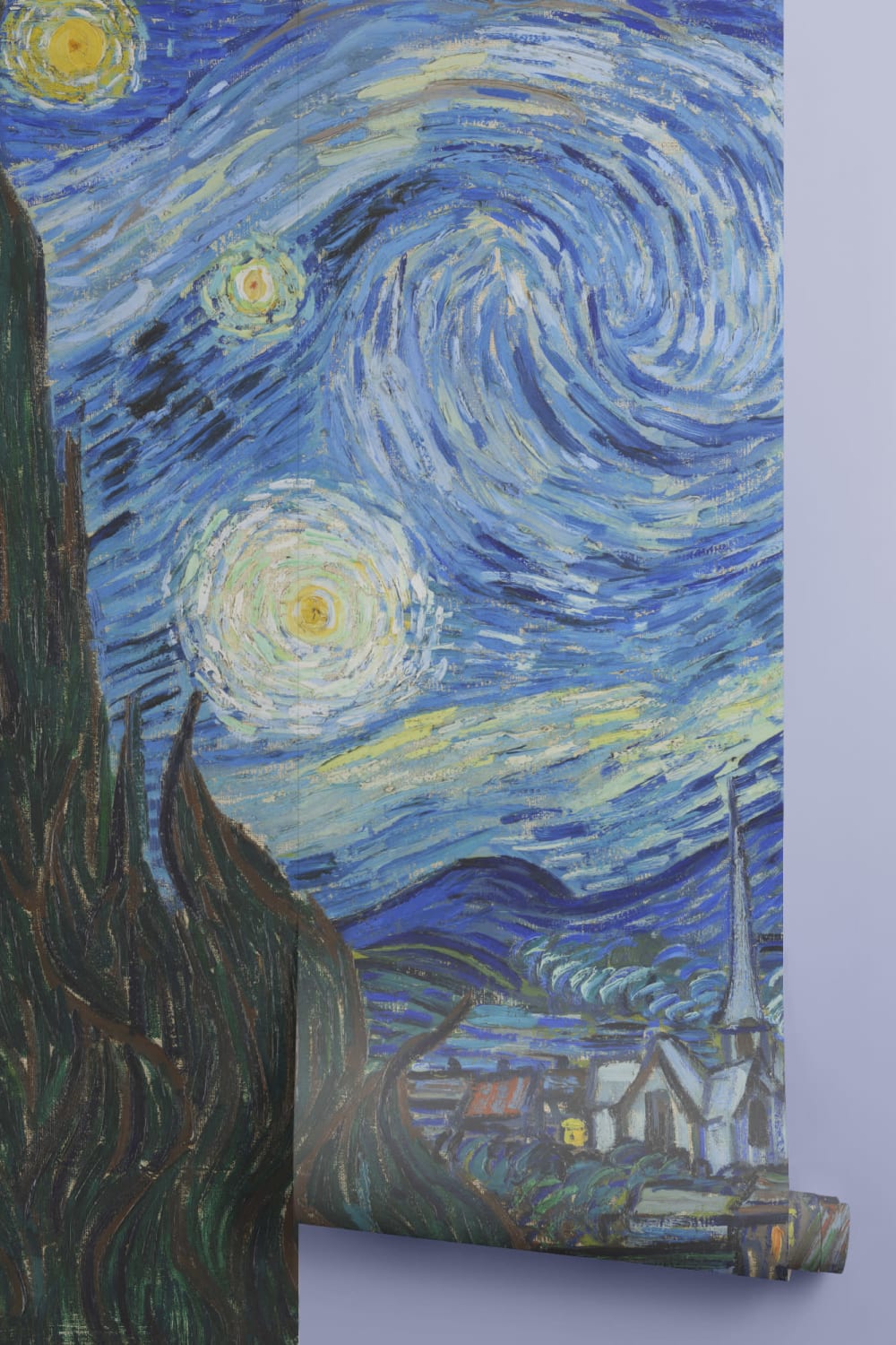 Papier Peint Panoramique Nuit Étoilée de Van Gogh
