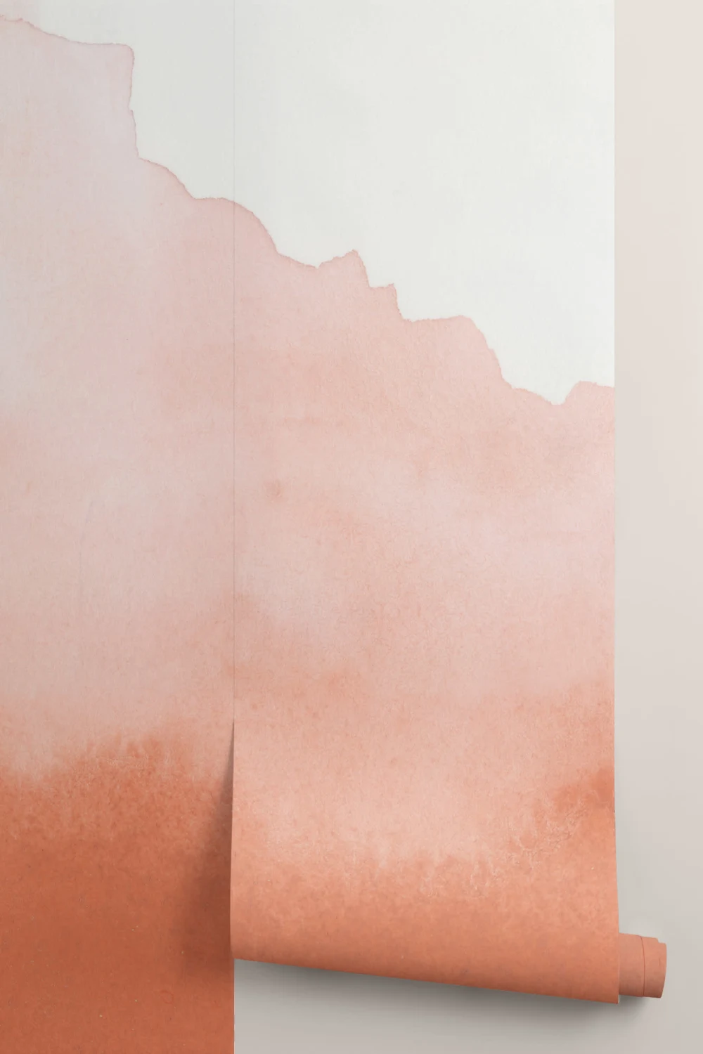 Orange Blend Watercolor Wallpaper Mural