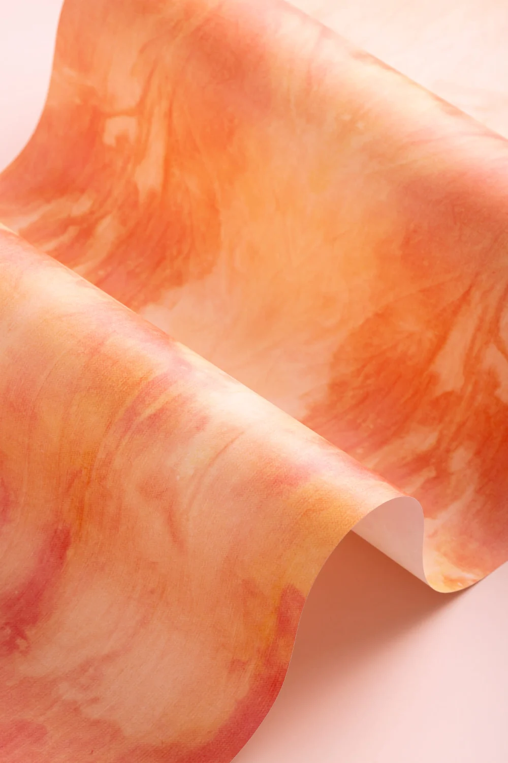 Cool Orange & Yellow Tie Dye Wallpaper Mural