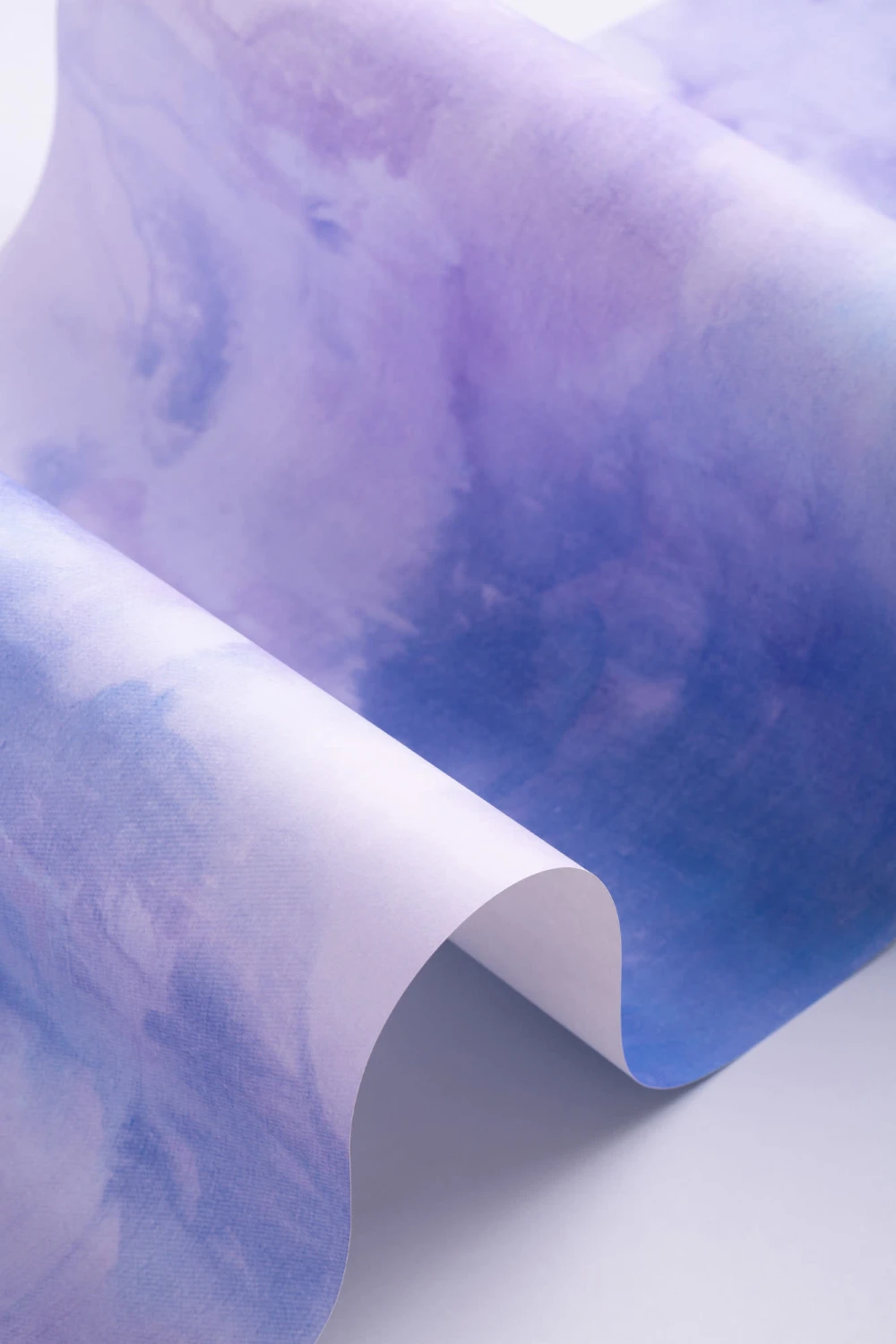 Fajna fioletowa fototapeta Tie Dye