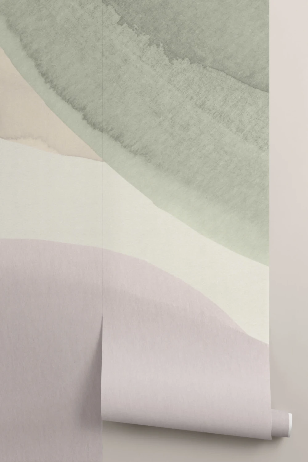 Calming Watercolour Shapes Abstract Wallpaper Mural