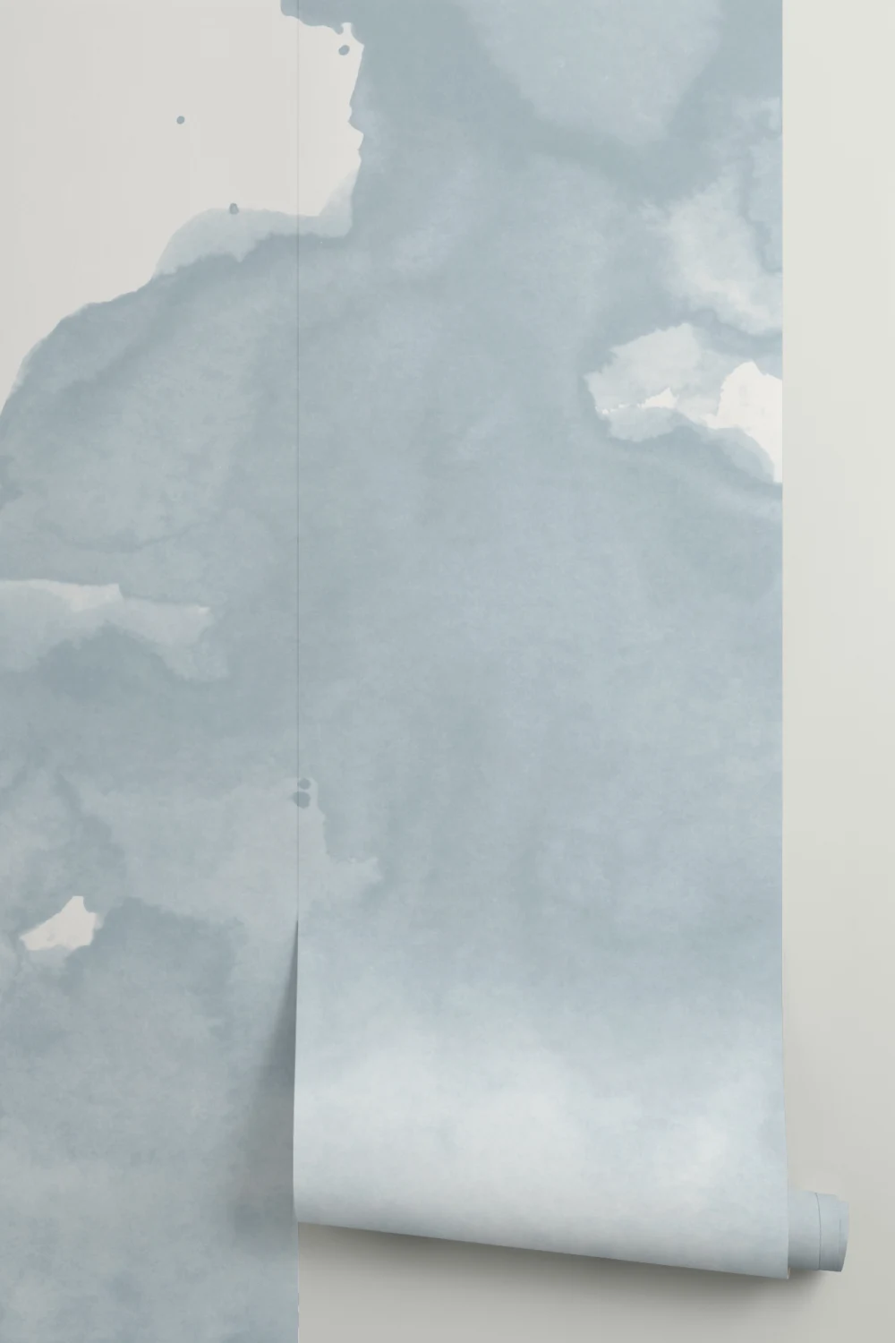 Luminosity Peint à la main bleu abstrait aquarelle papier peint panoramique