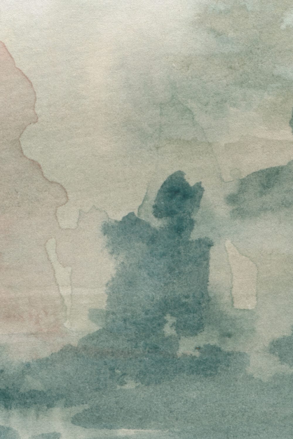 Pastel Fluisterende Natuurlandschap Muurschildering voor Serene Ruimten