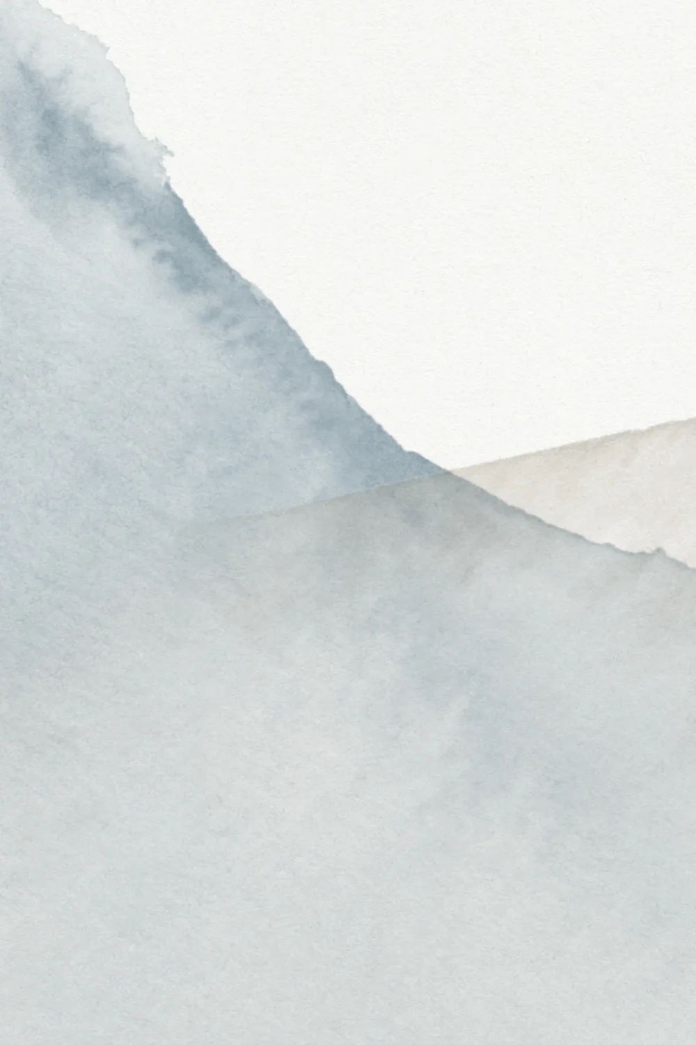 Blue Surging Abstract Watercolor Mural