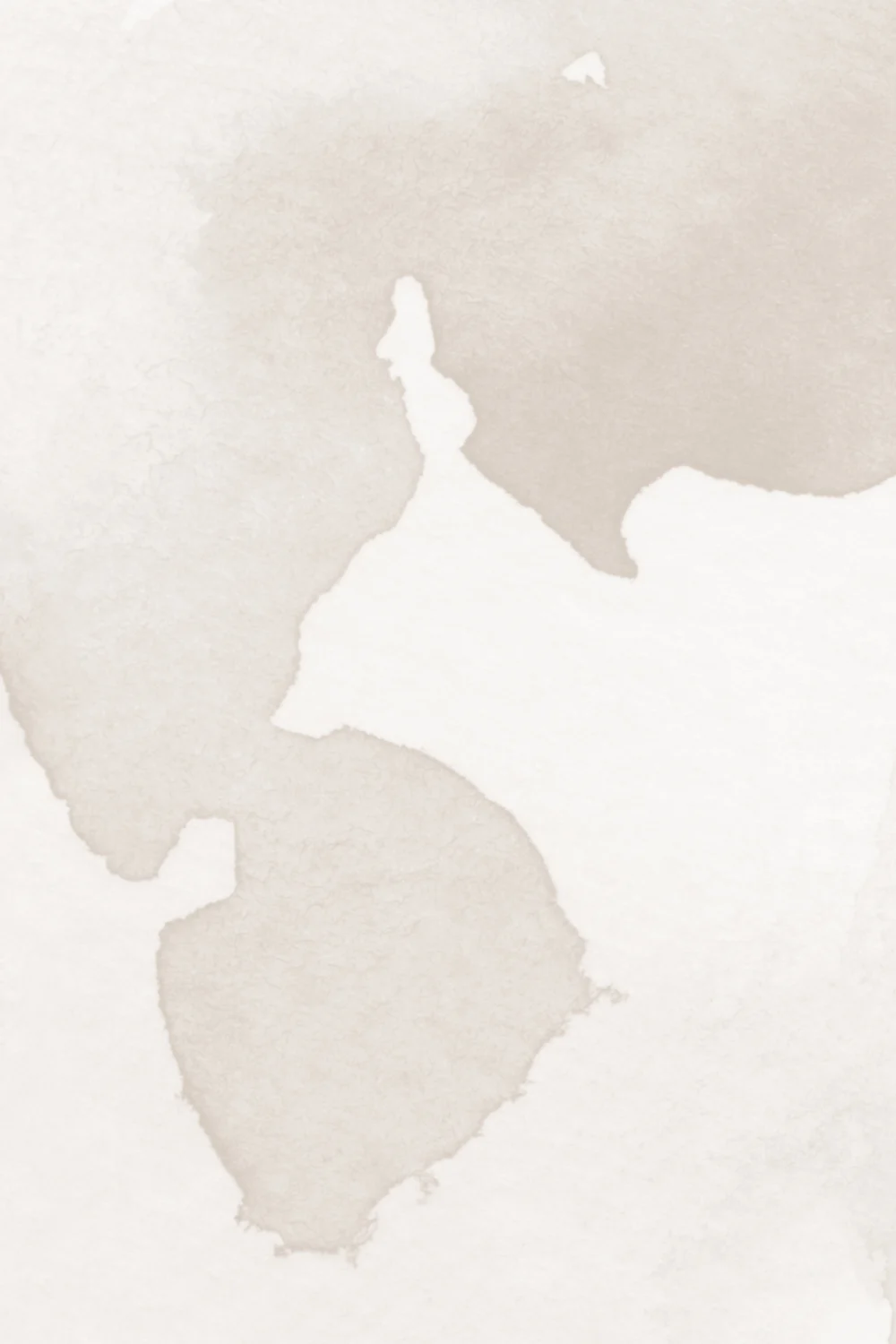 Beige Swilling Abstracte Aquarel Muurschildering