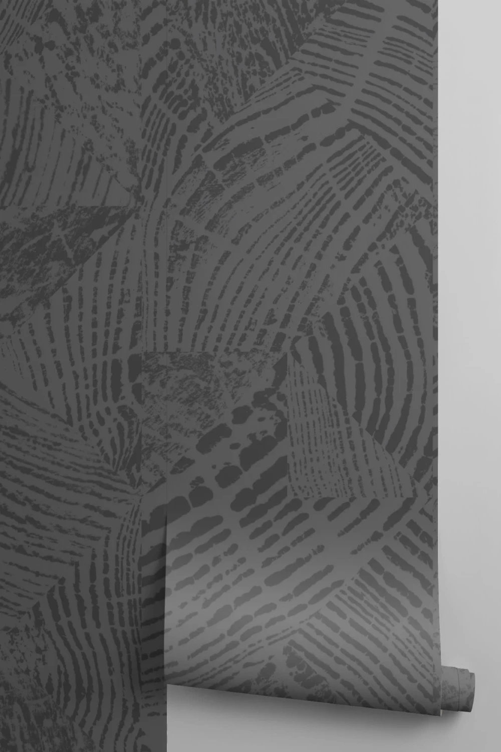 Gri închis și negru Wood Grain model tapet Mural