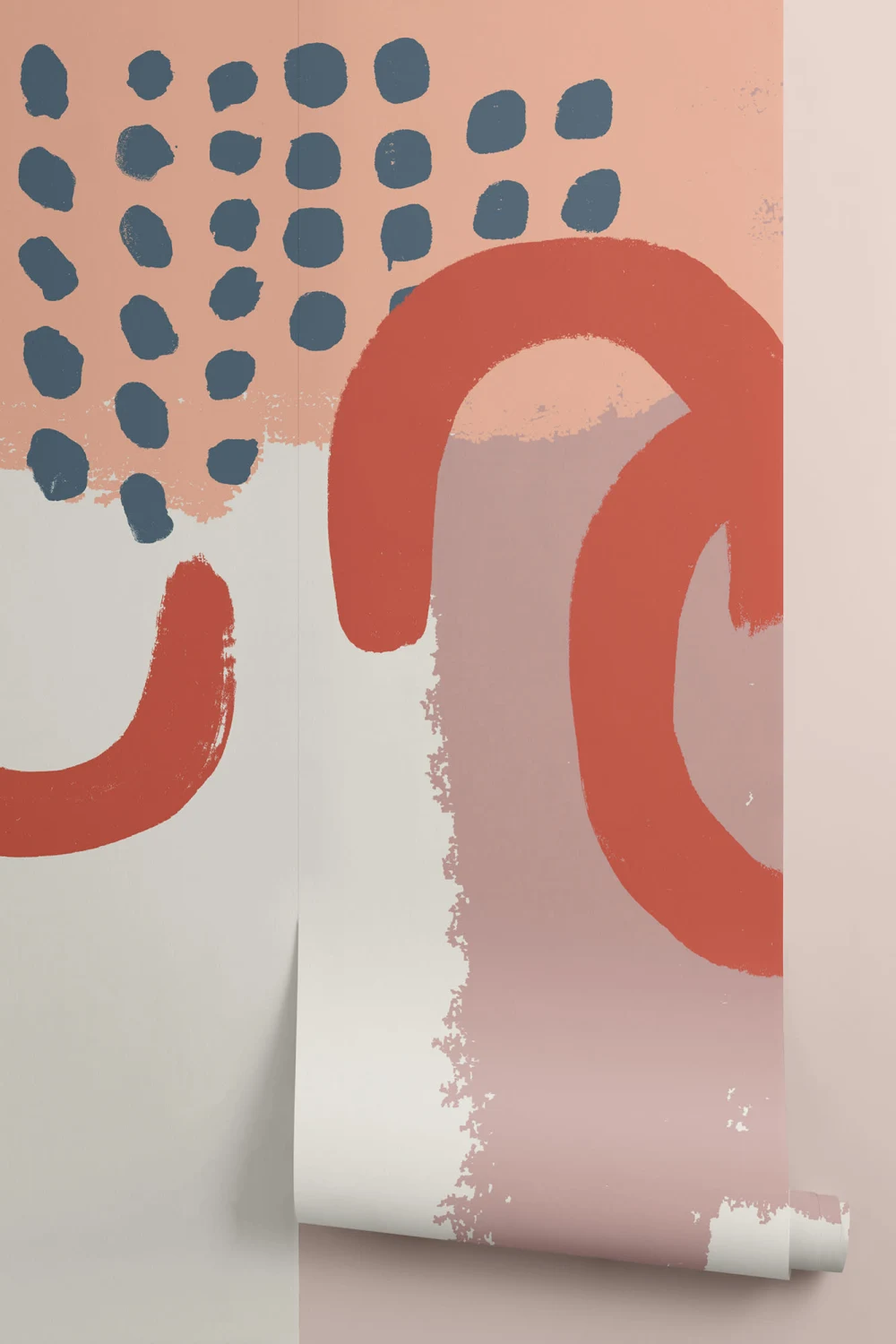 Neutraal Abstract Schilderen Behang Muurschildering