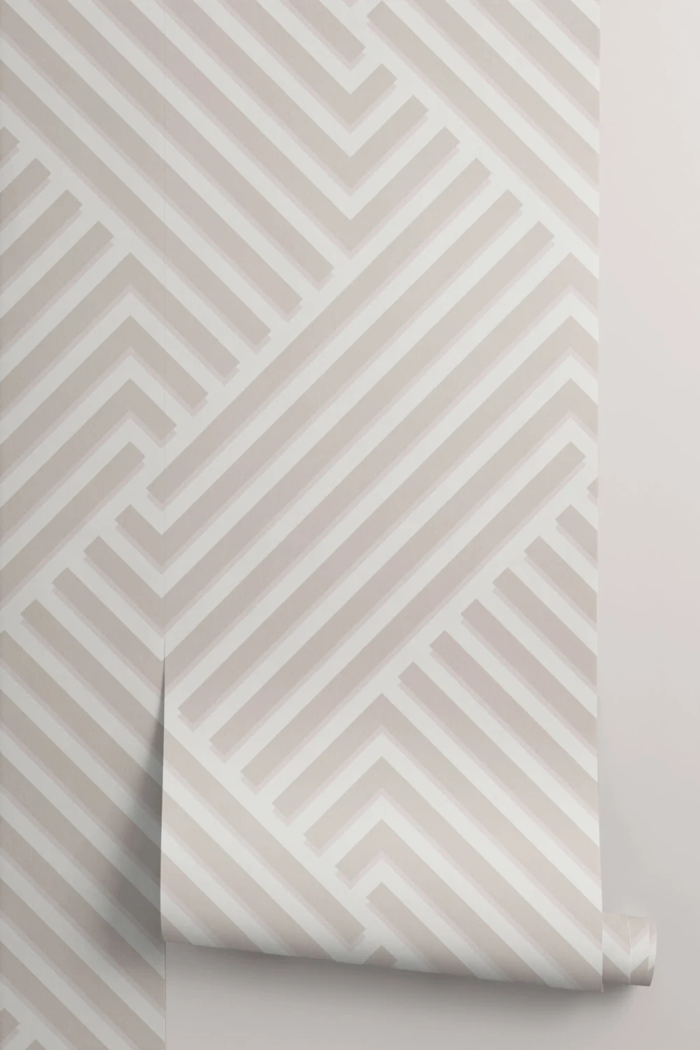 3D Geometric Stripes Wallpaper
