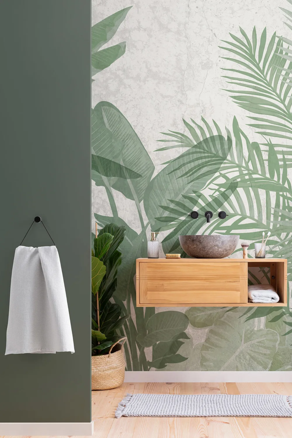 Biofile tropiske planter Tapetmaleri