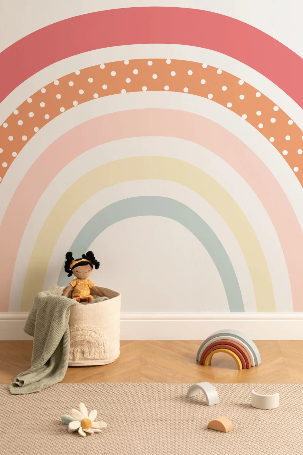 Nursery Rainbow fototapet tapet