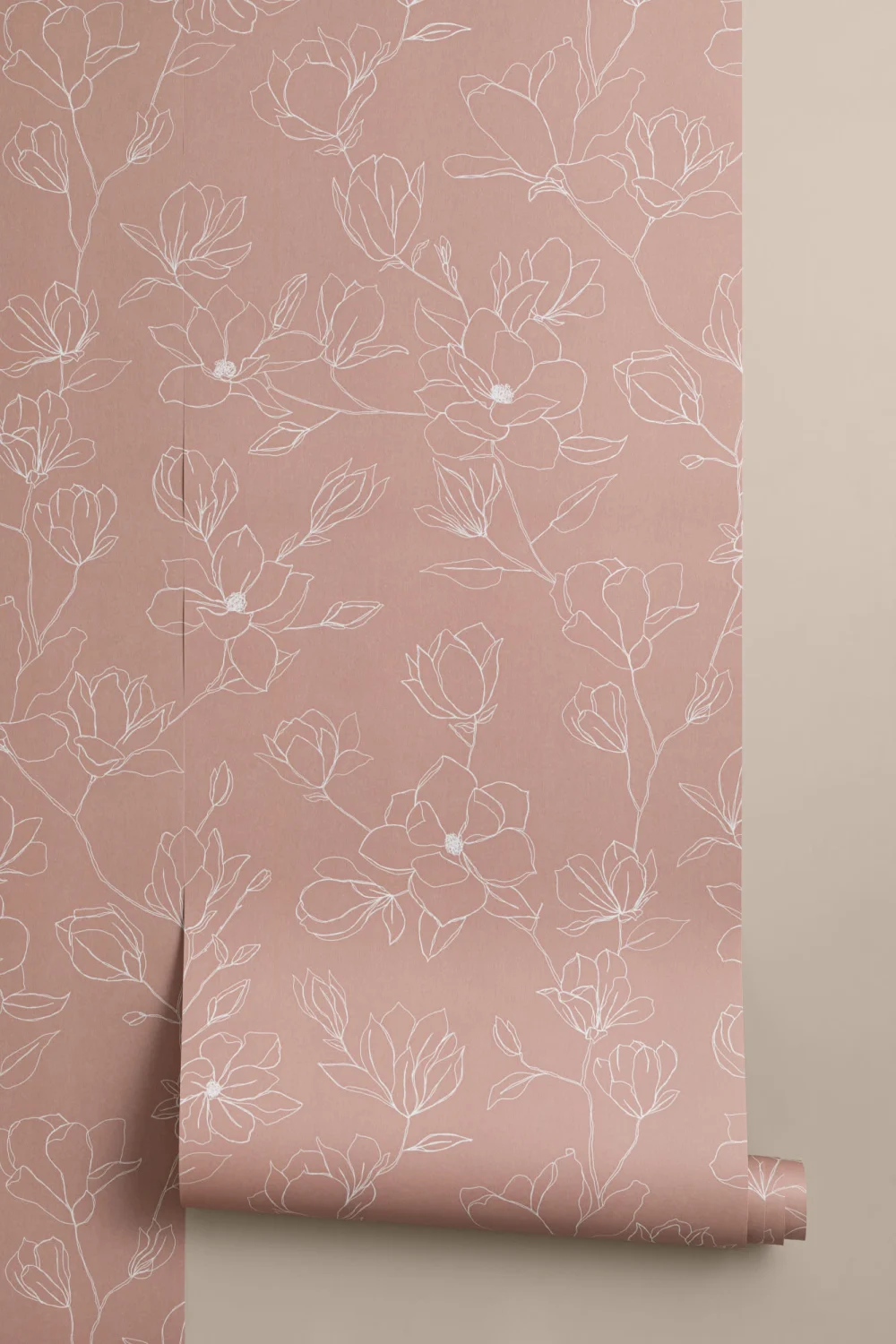 Roz Abstract Floral Repeat Pattern tapet